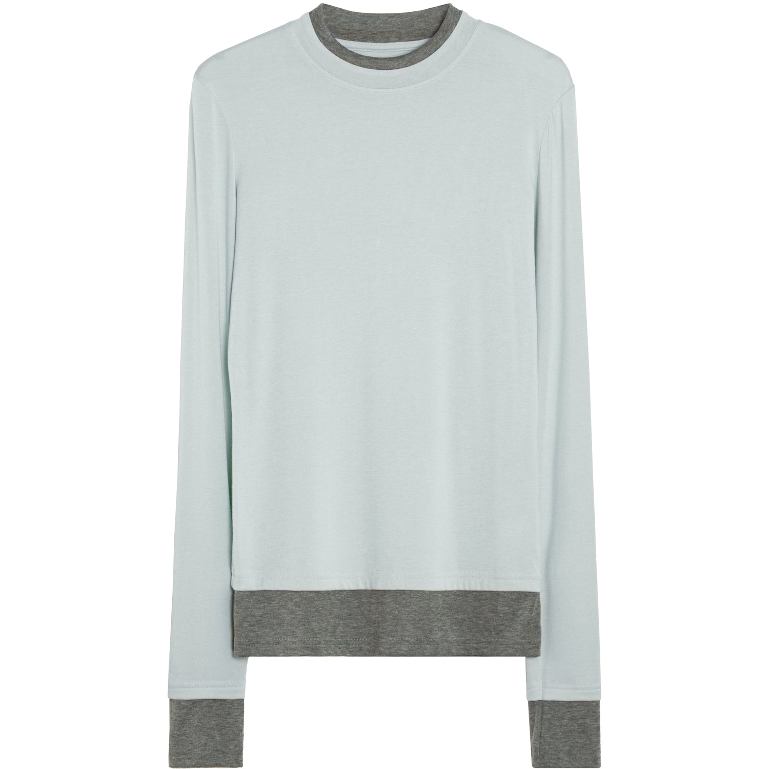 Women's Colorblock Faux Two-Piece Layering Top