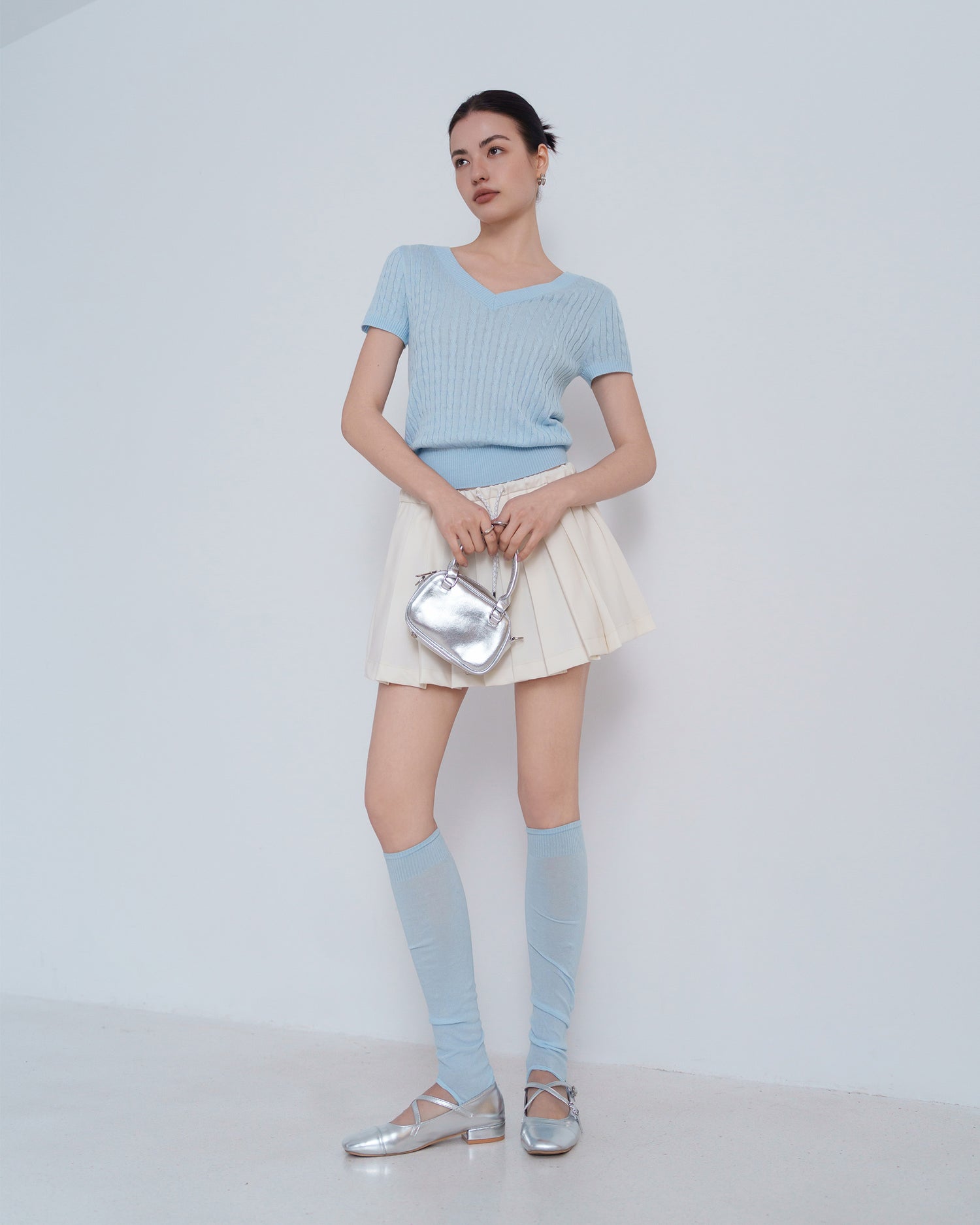 Women's High Ribbed Stirrup Leg Warmers