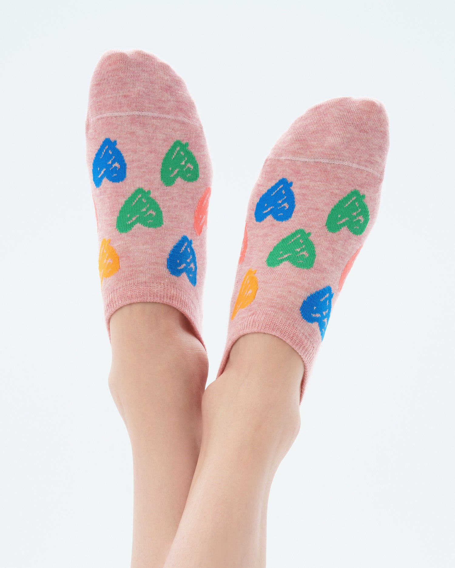 Women's Heart Pattern No-Show Socks