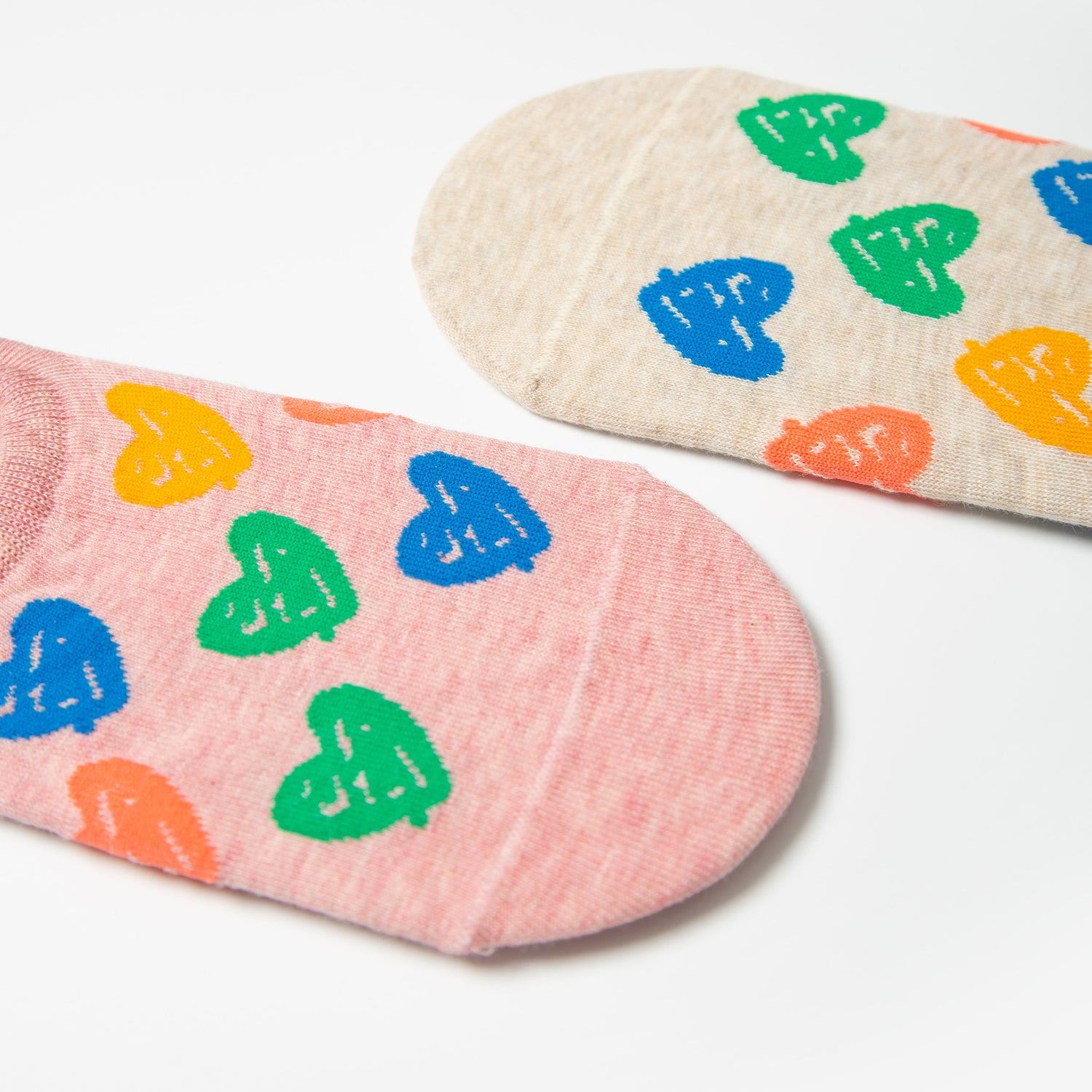 Women's Heart Pattern No-Show Socks