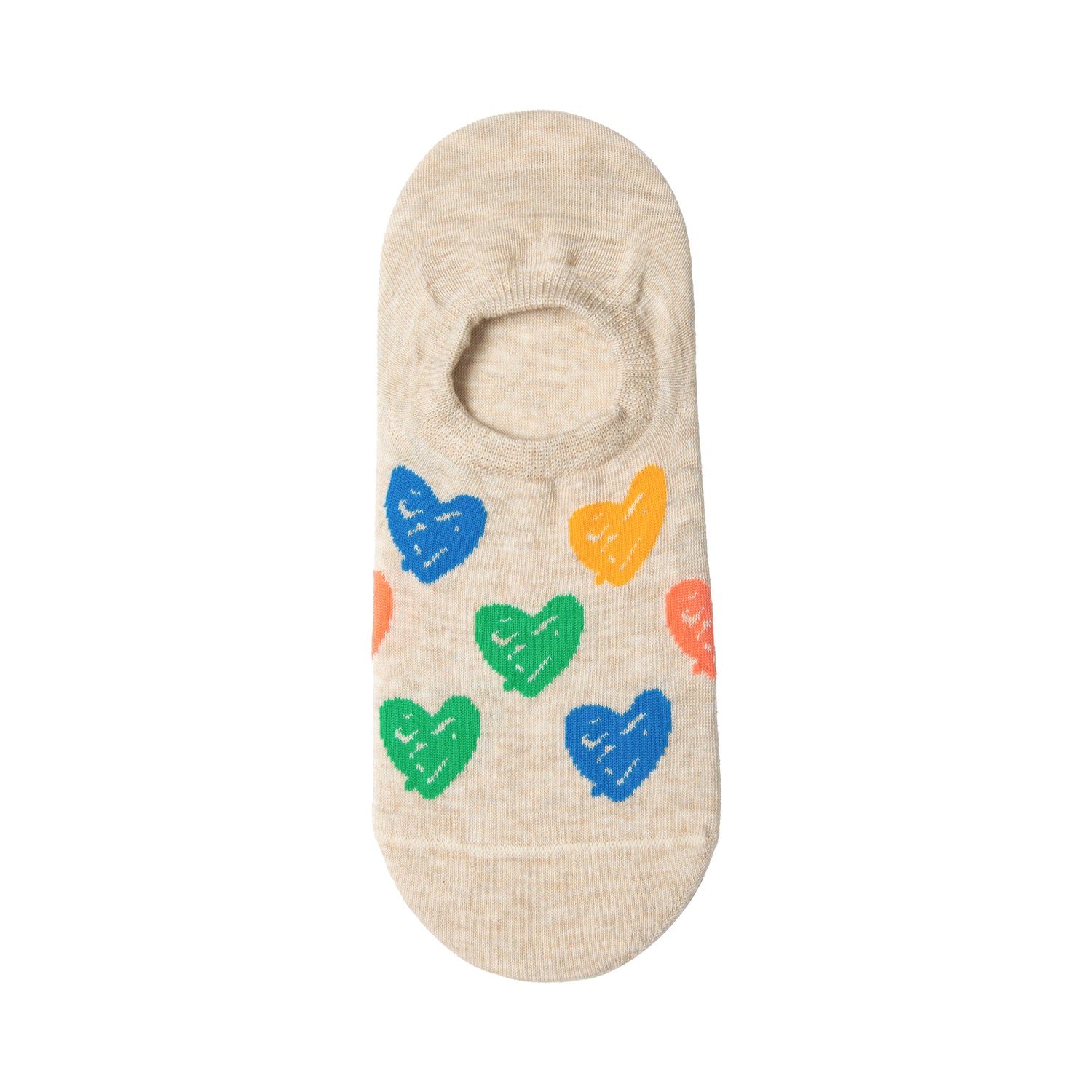 Women's Heart Pattern No-Show Socks