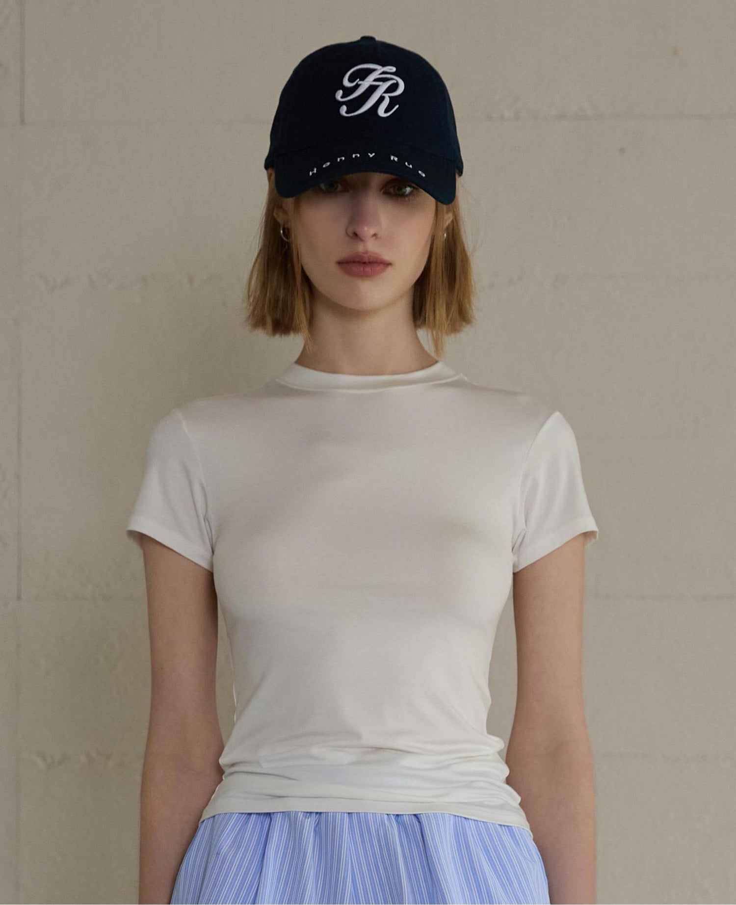 Modal Bare-Skin Crew Neck Slim Fit T-Shirt