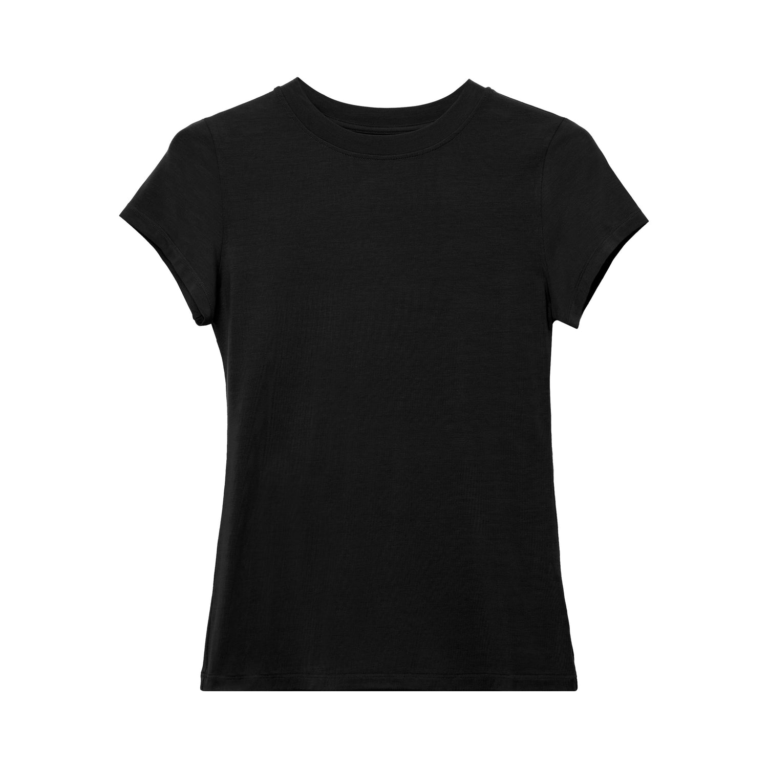 Modal Bare-Skin Crew Neck Slim Fit T-Shirt