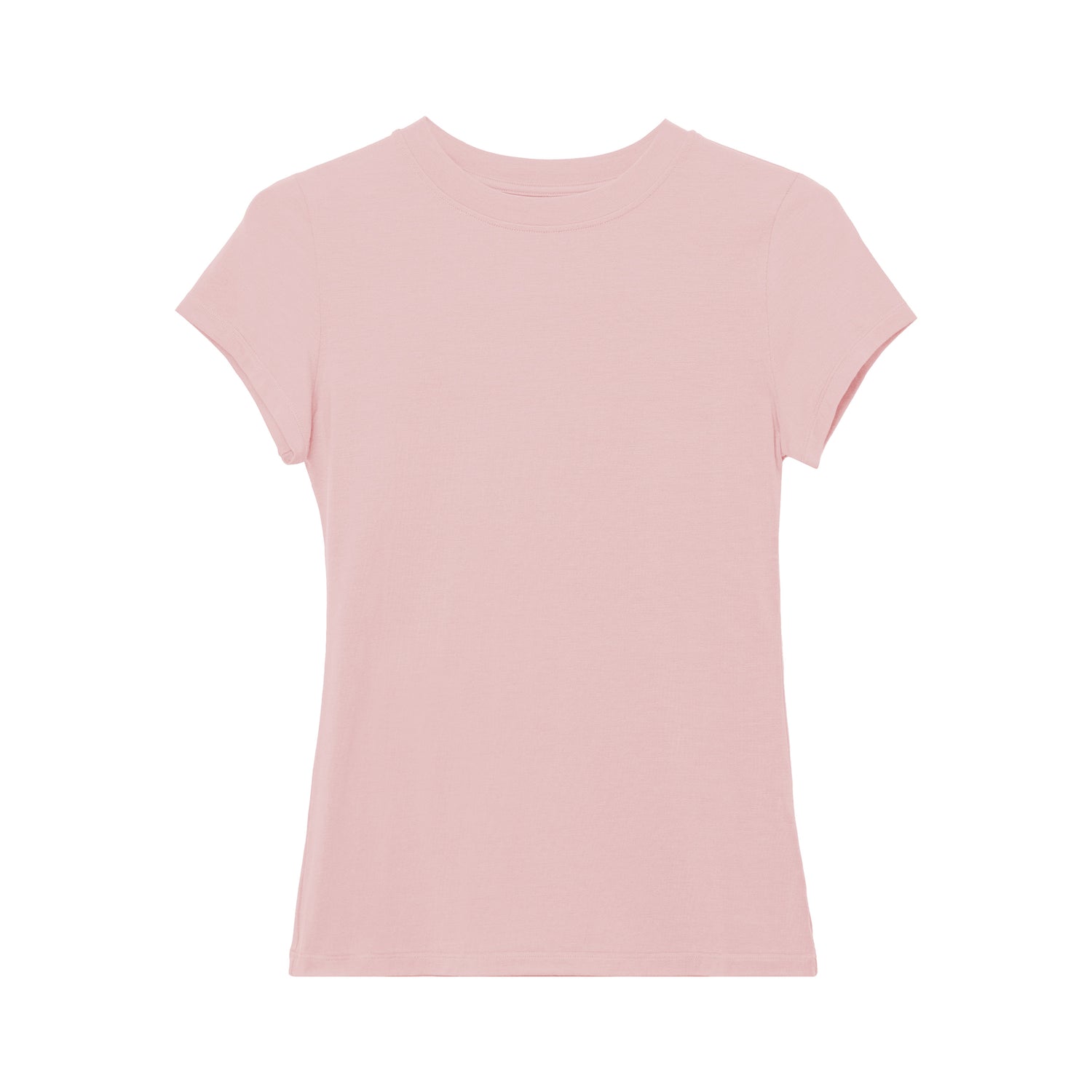 Modal Bare-Skin Crew Neck Slim Fit T-Shirt