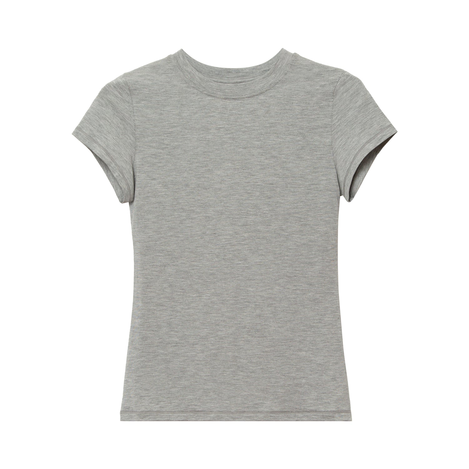 Modal Bare-Skin Crew Neck Slim Fit T-Shirt