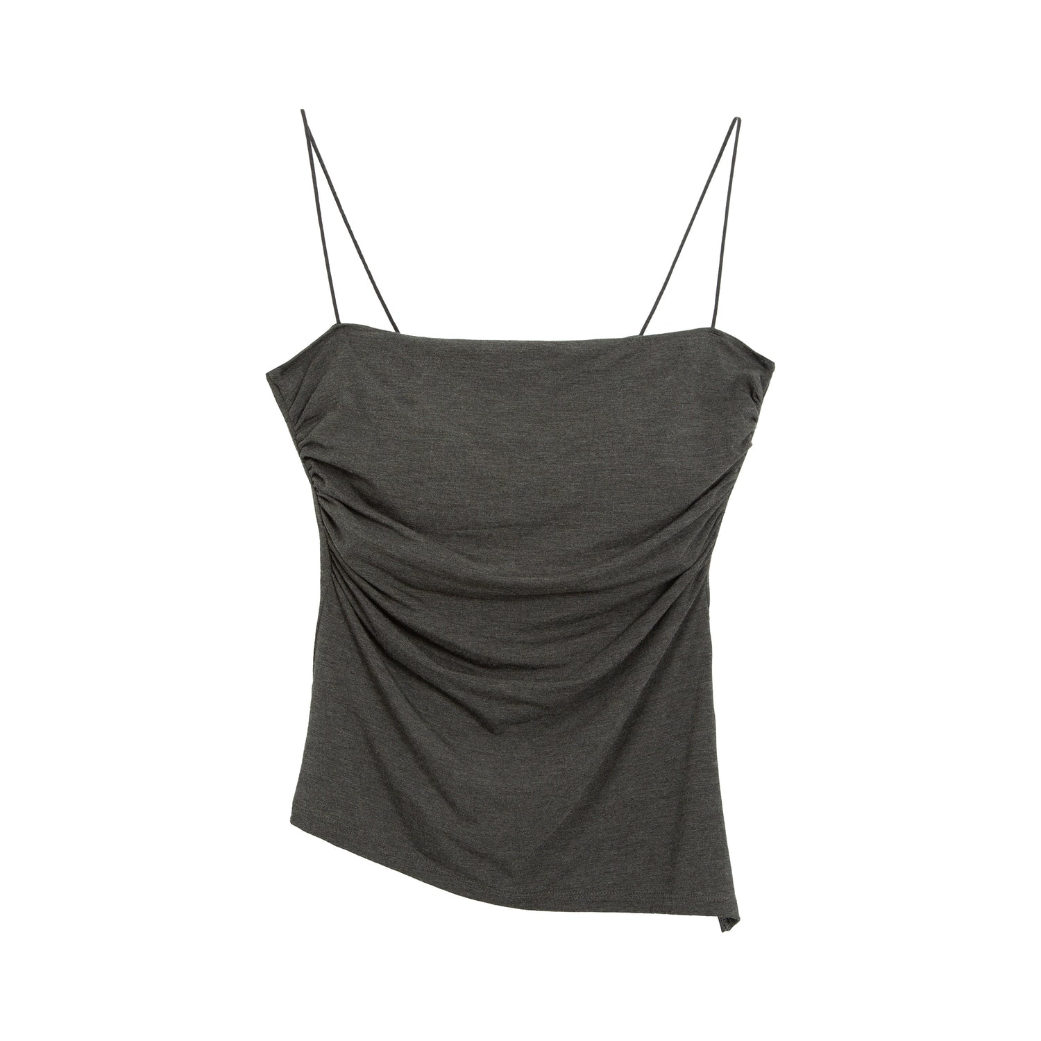 Slimming Ruched Split Cami with Built-in Bra Wireless