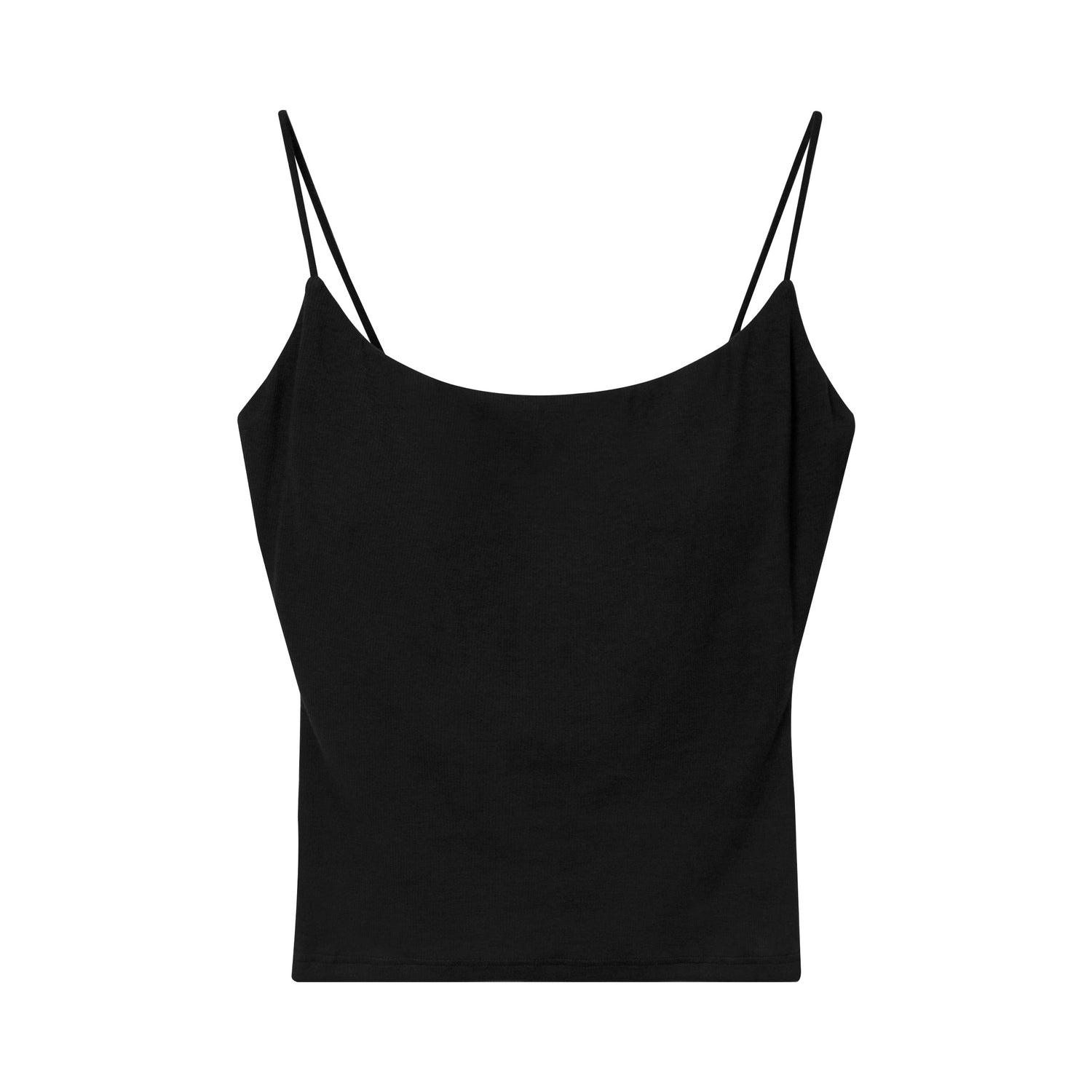 Ribbed Stretch Camisole with Built-in Bra