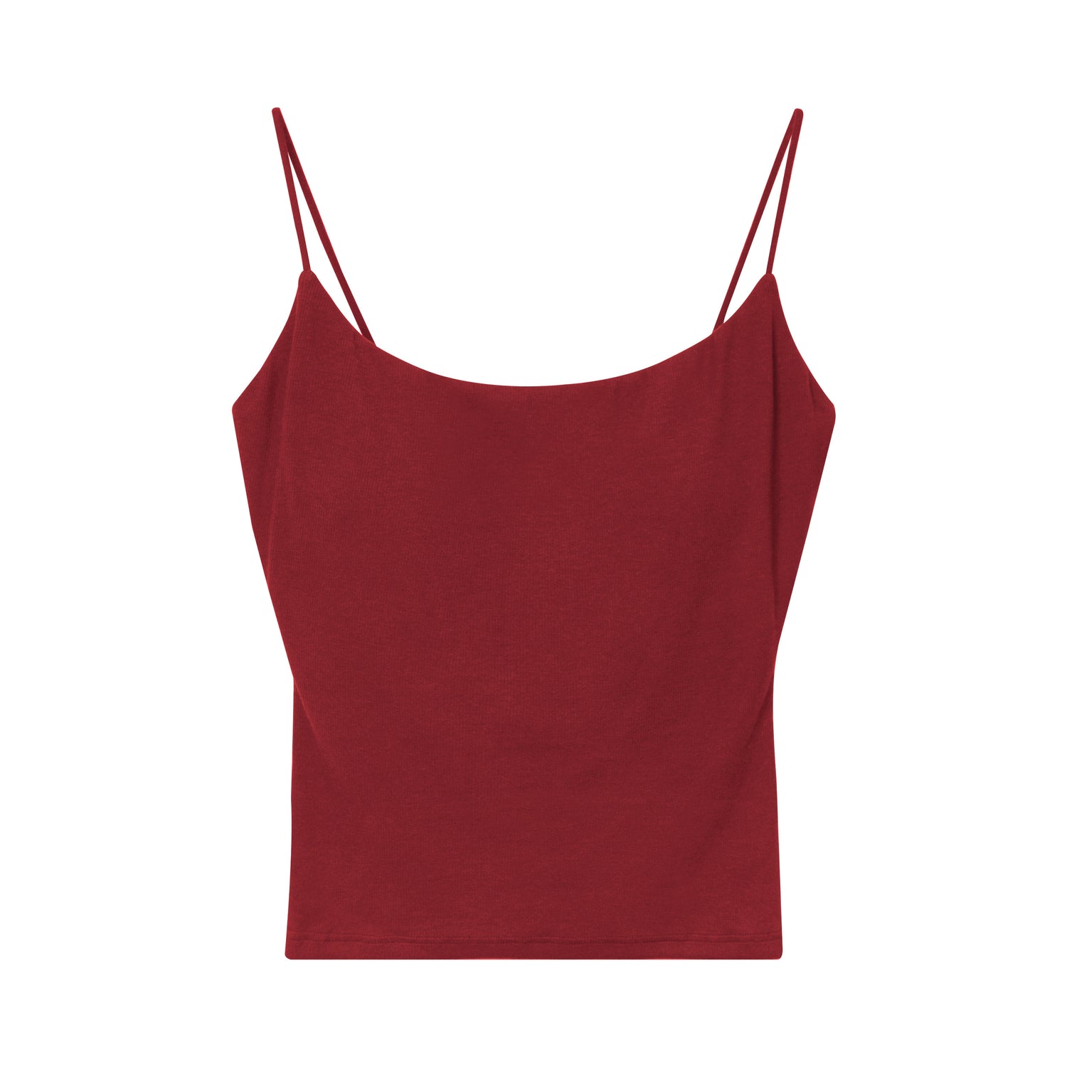 Ribbed Stretch Camisole with Built-in Bra