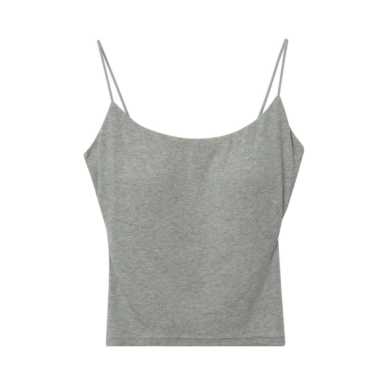 Ribbed Stretch Camisole with Built-in Bra