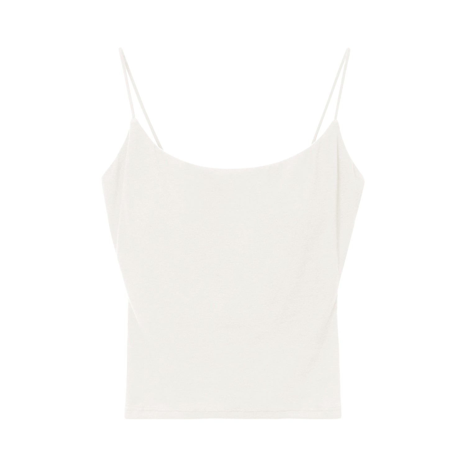 Ribbed Stretch Camisole with Built-in Bra