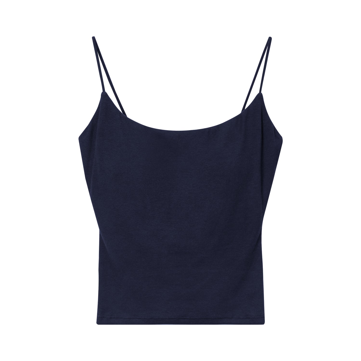 Ribbed Stretch Camisole with Built-in Bra