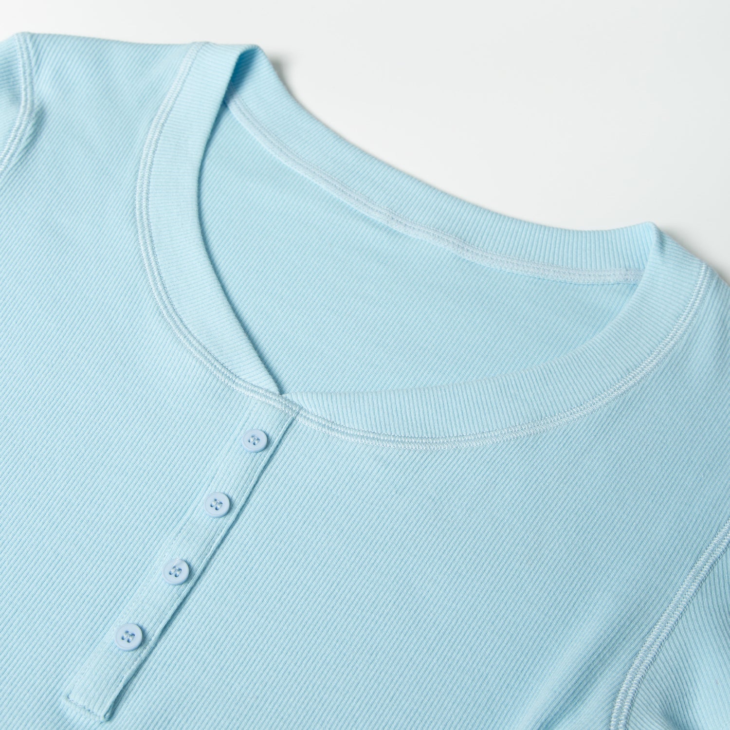 Women's V-Neck Button T-Shirt