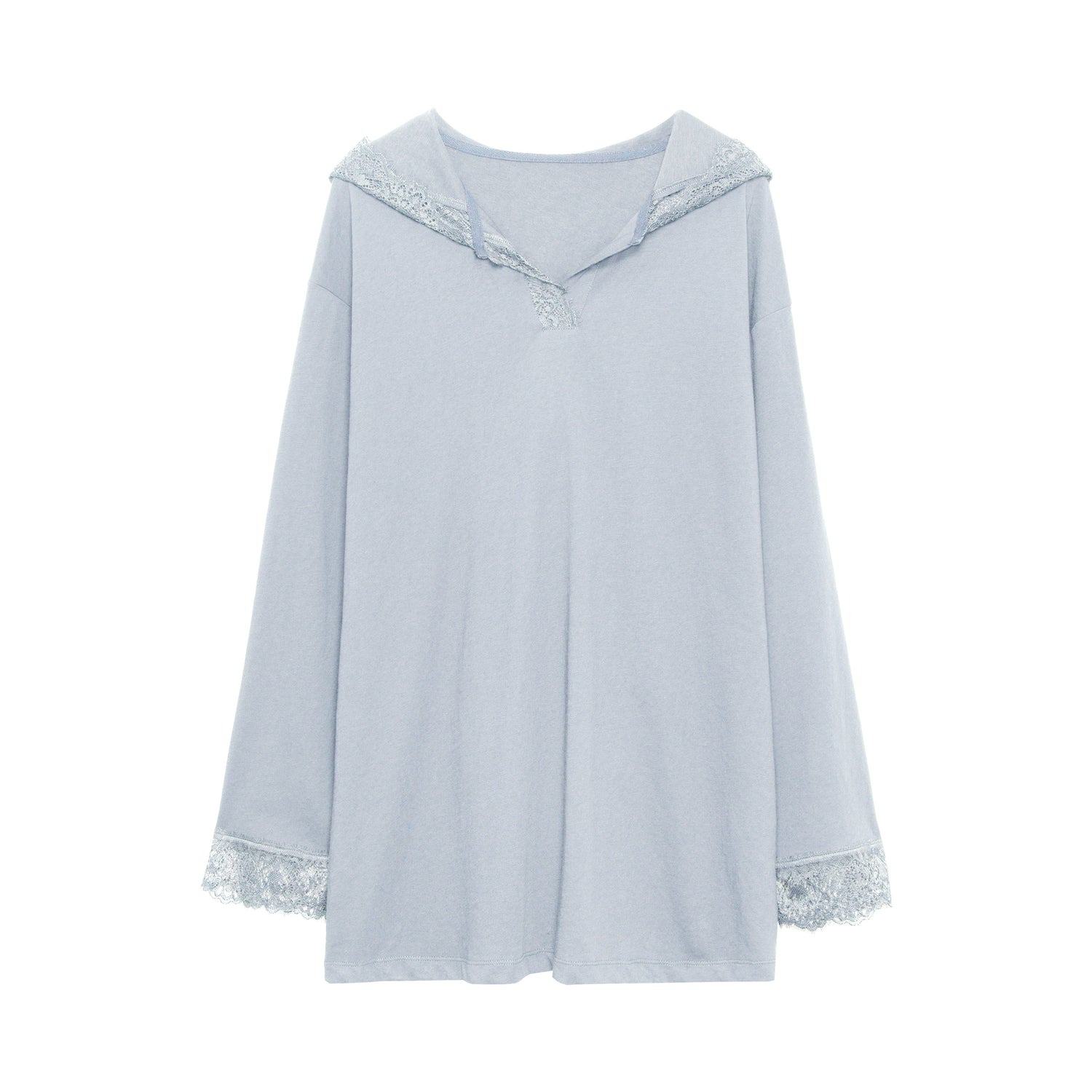 Women's Lace Hooded Trim Cover-Up
