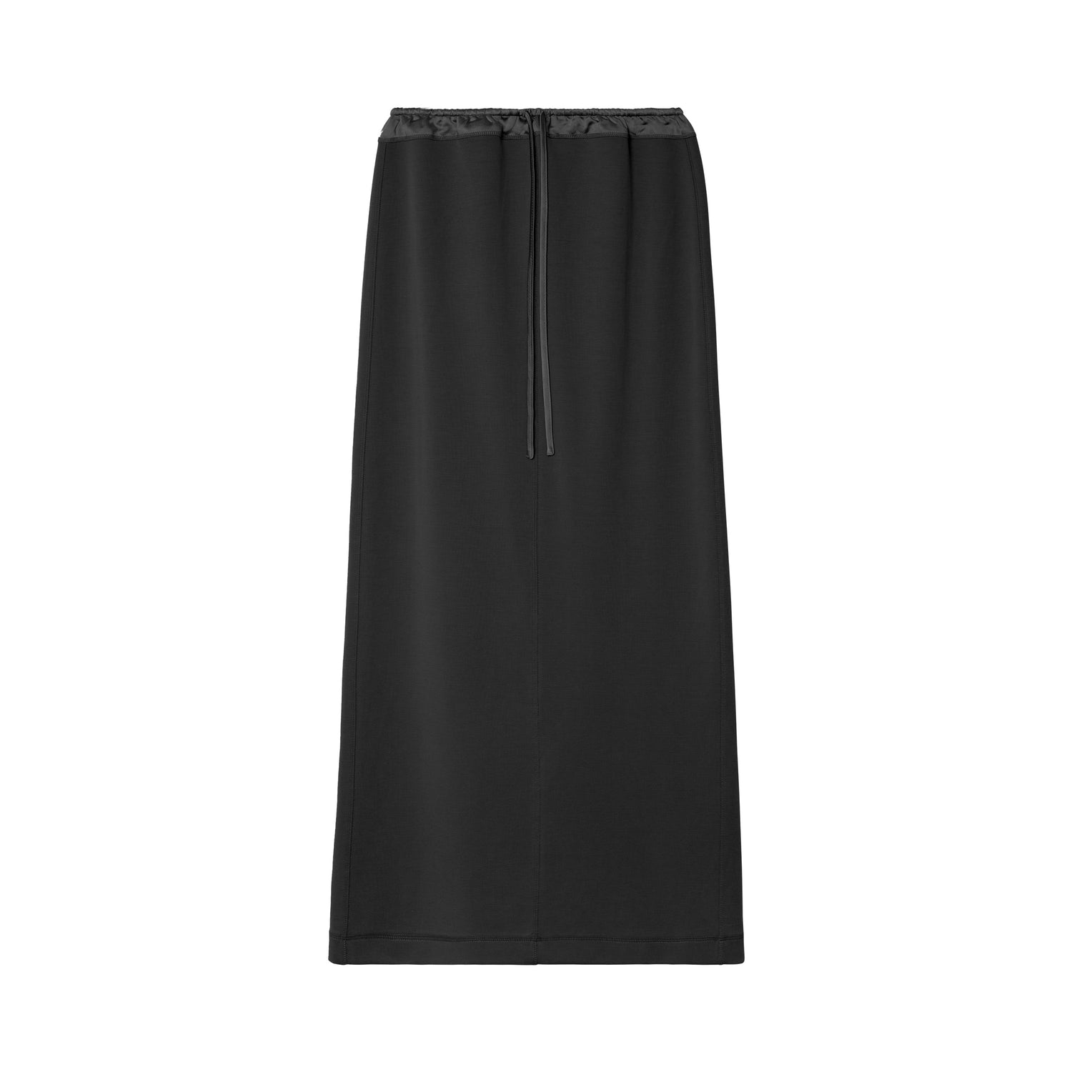 Modal High-Waisted Slim Fit Slit Midi Skirt