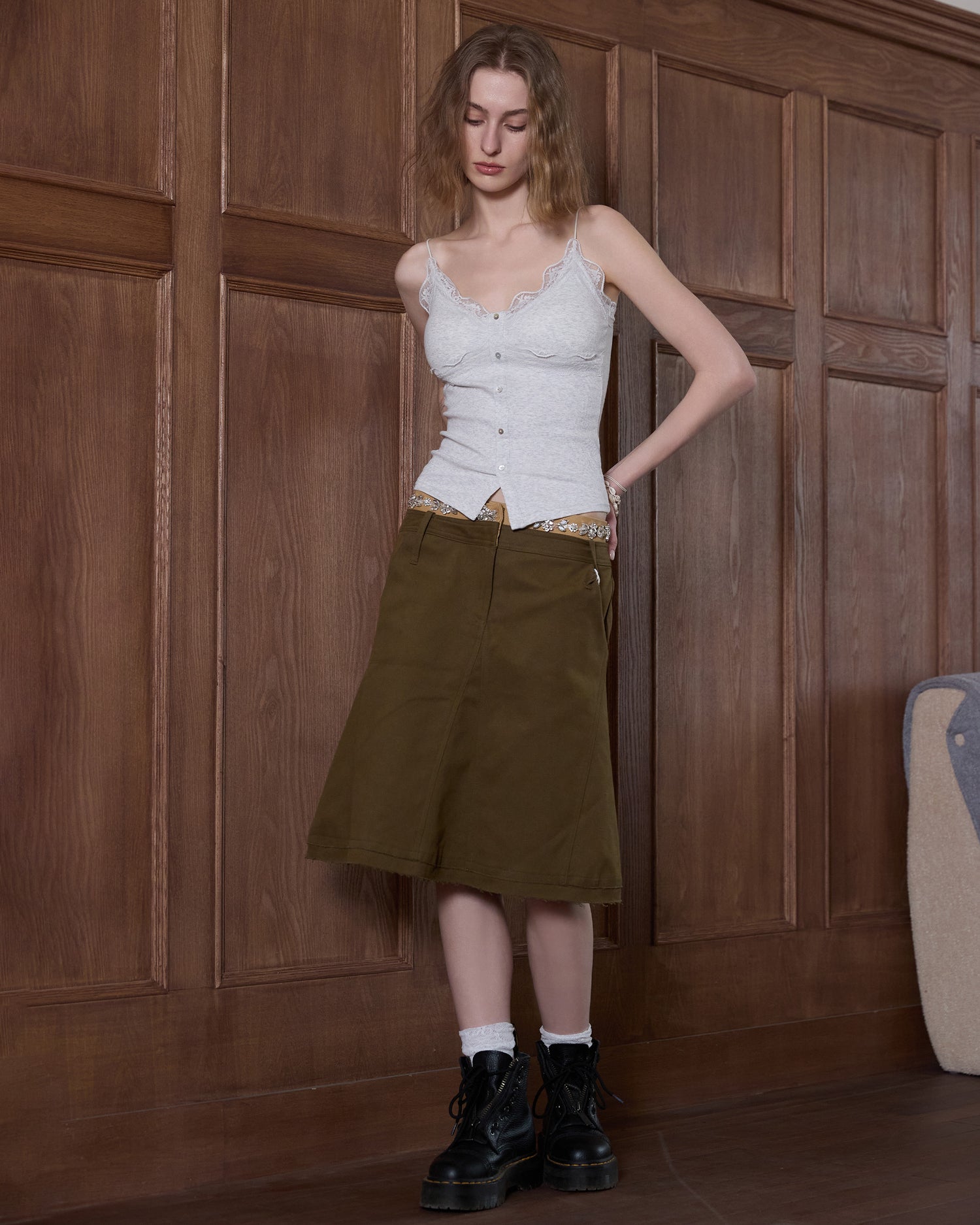 Women’s Lace Camisole with Built-in Bra Pad