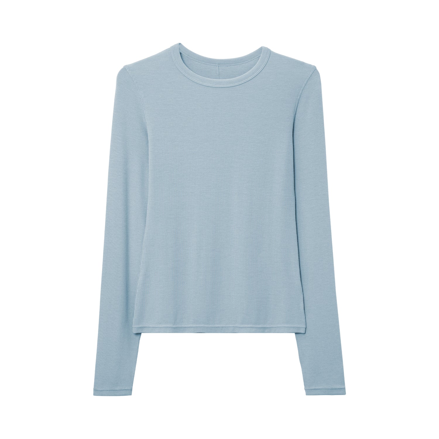 Women's Silk Ribbed Long Sleeve Top