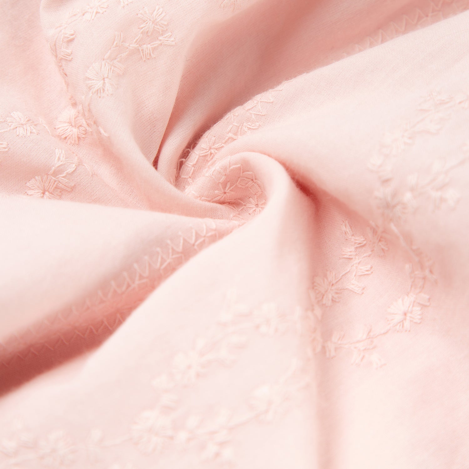 Women's Embroidered Cotton Dress with Padded Bralette