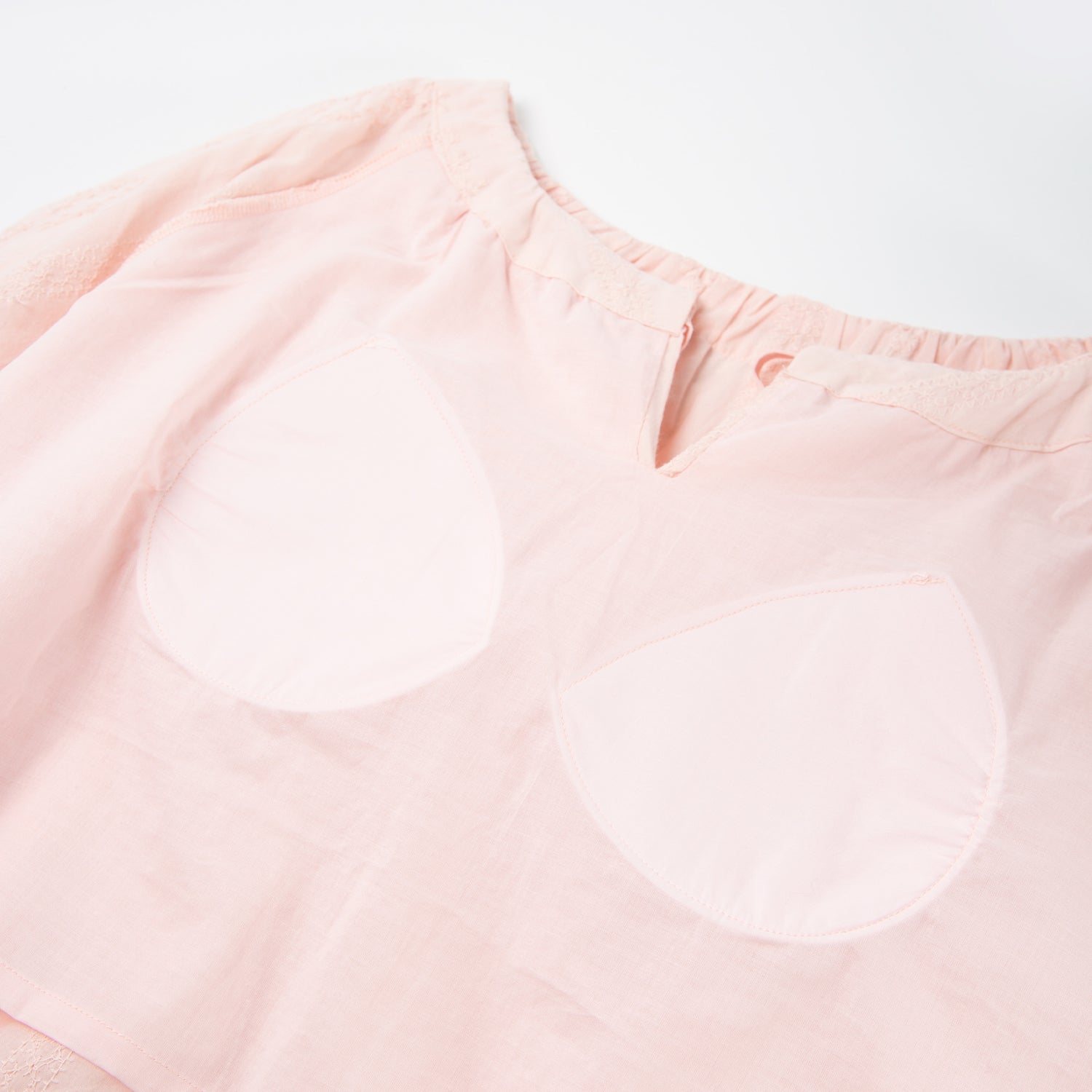 Women's Embroidered Cotton Loungewear Set with Padded Cups