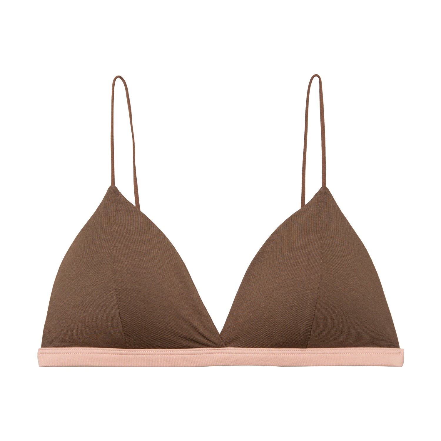 Women's Modal Wireless Spaghetti Strap Triangle Bra