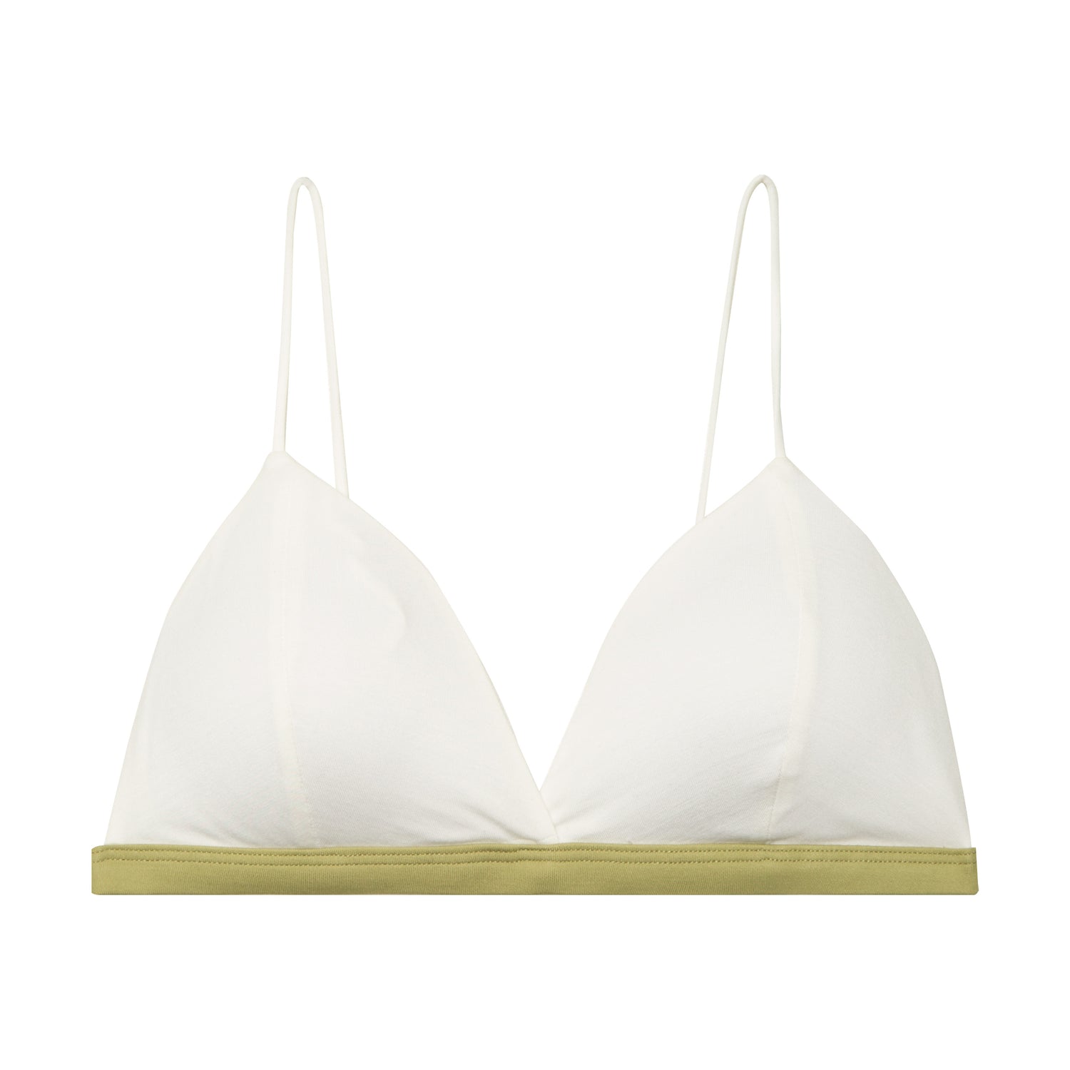 Women's Modal Wireless Spaghetti Strap Triangle Bra