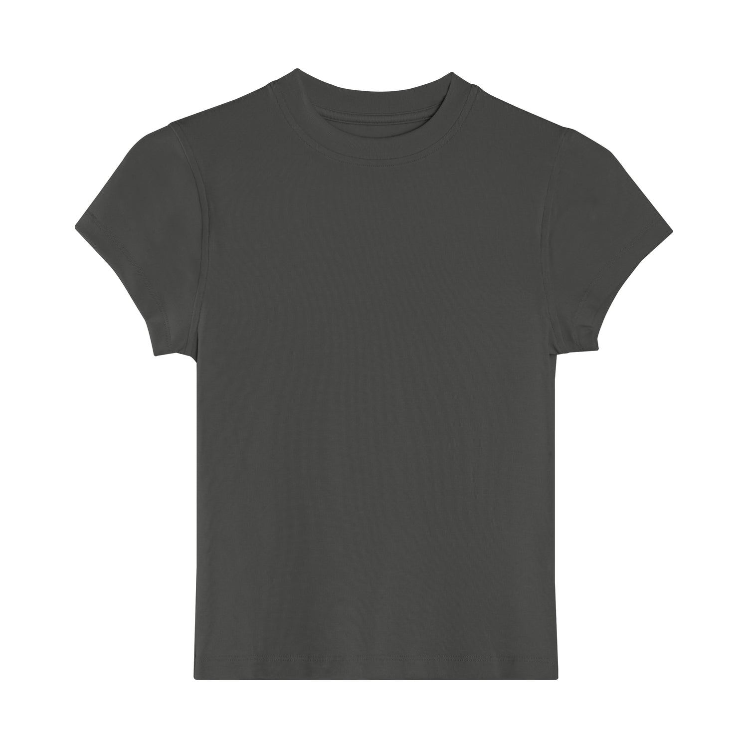 Women’s Solid Color Crewneck Short Sleeve Tee