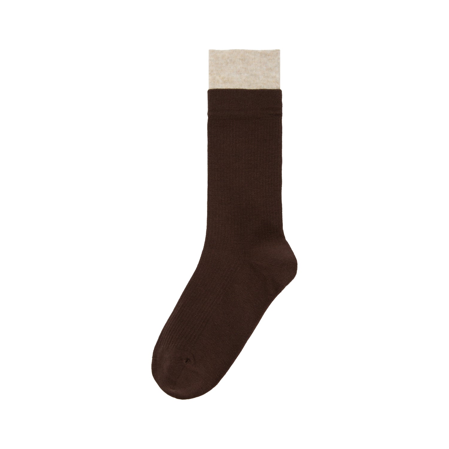 Women’s Mid-Calf Colorblock Double-Rib Sports Socks