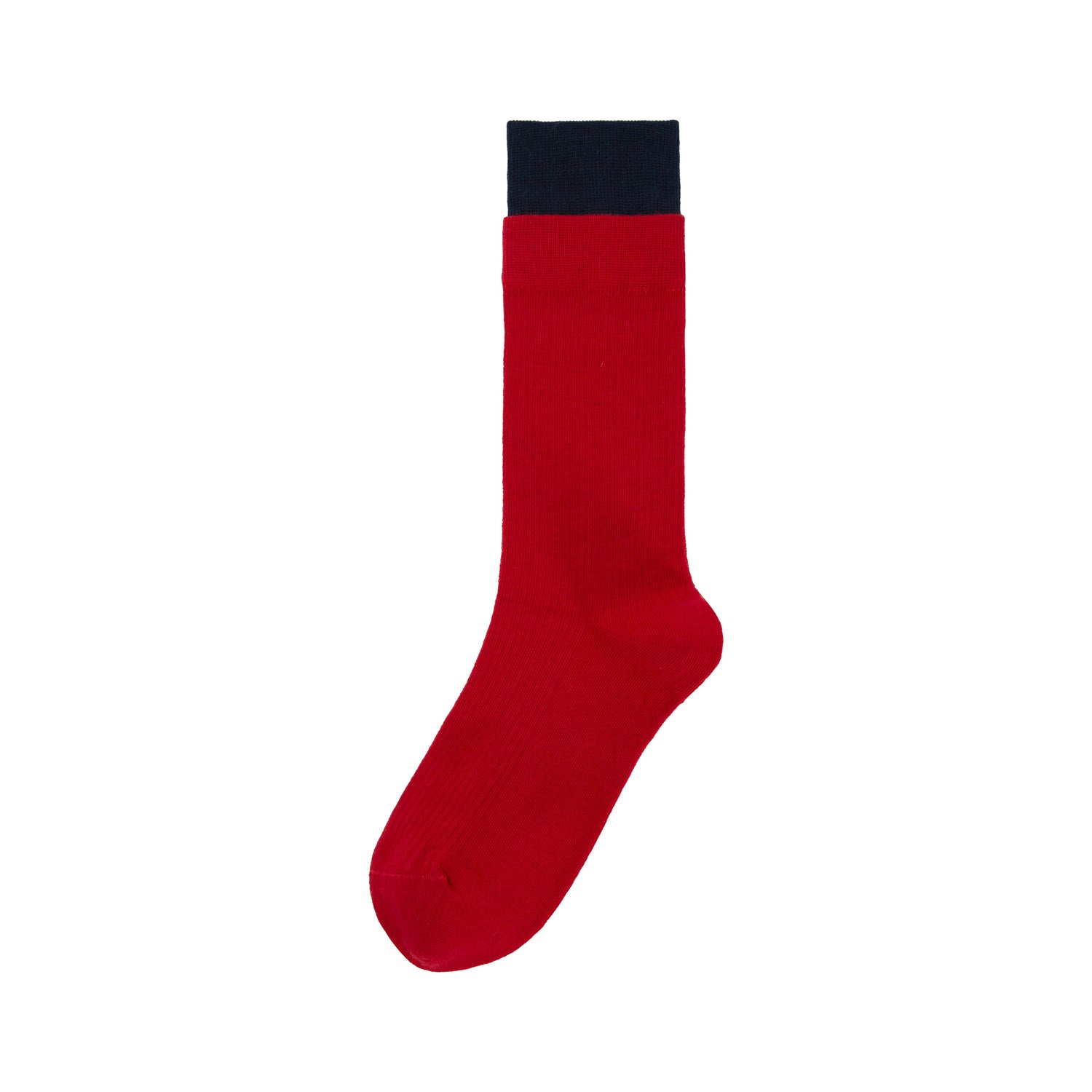 Women’s Mid-Calf Colorblock Double-Rib Sports Socks