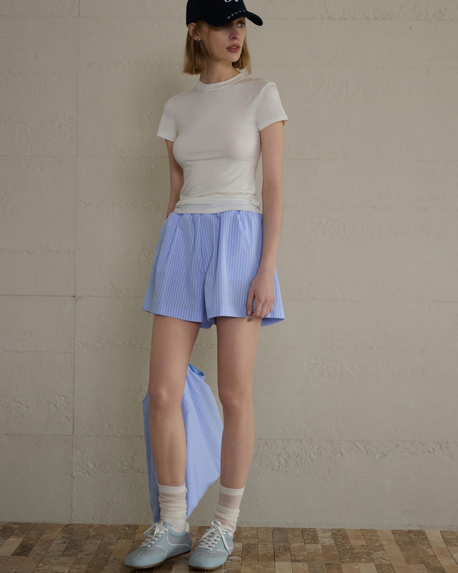 Modal Bare-Skin Crew Neck Slim Fit T-Shirt