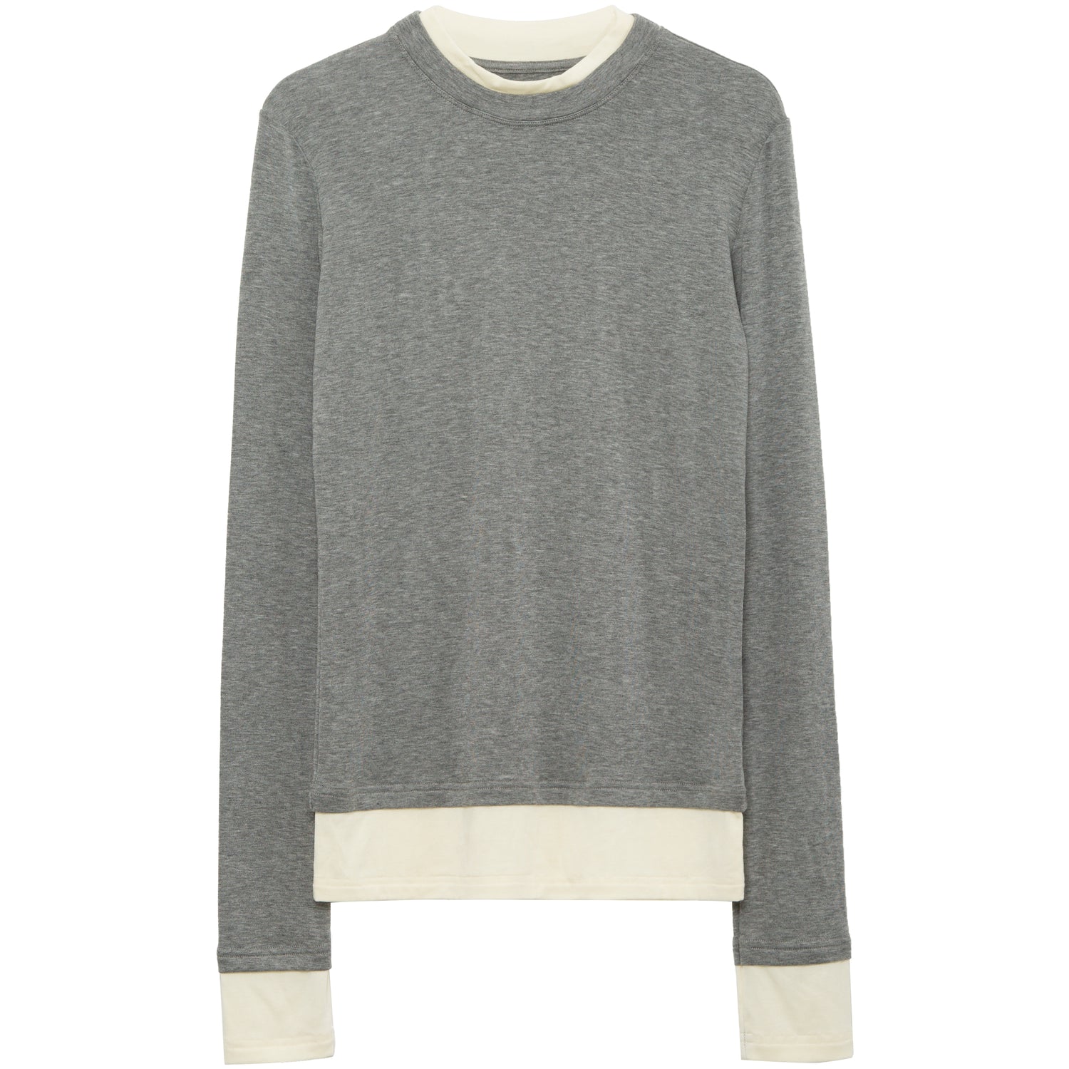 Women's Colorblock Faux Two-Piece Layering Top