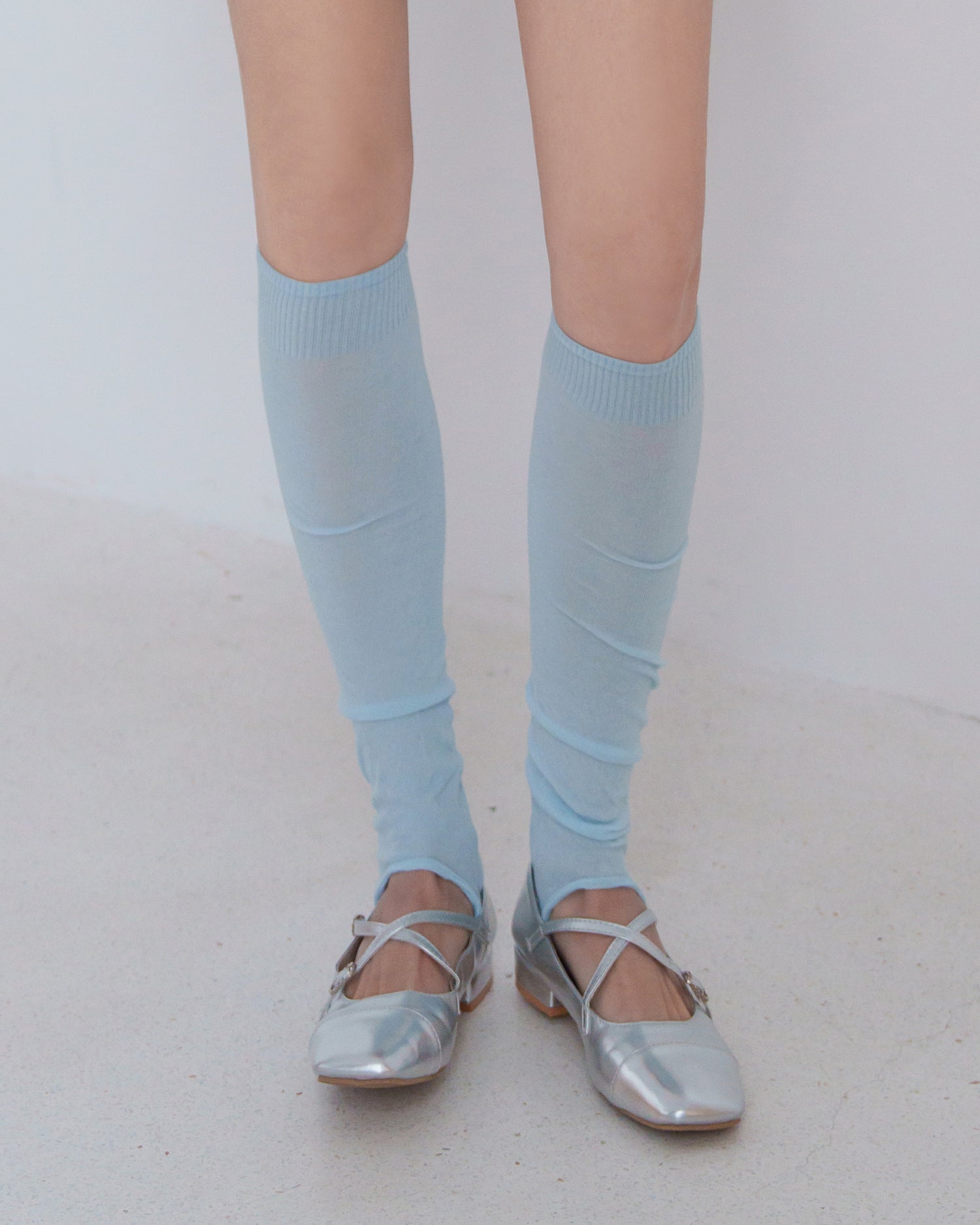 Women's High Ribbed Stirrup Leg Warmers