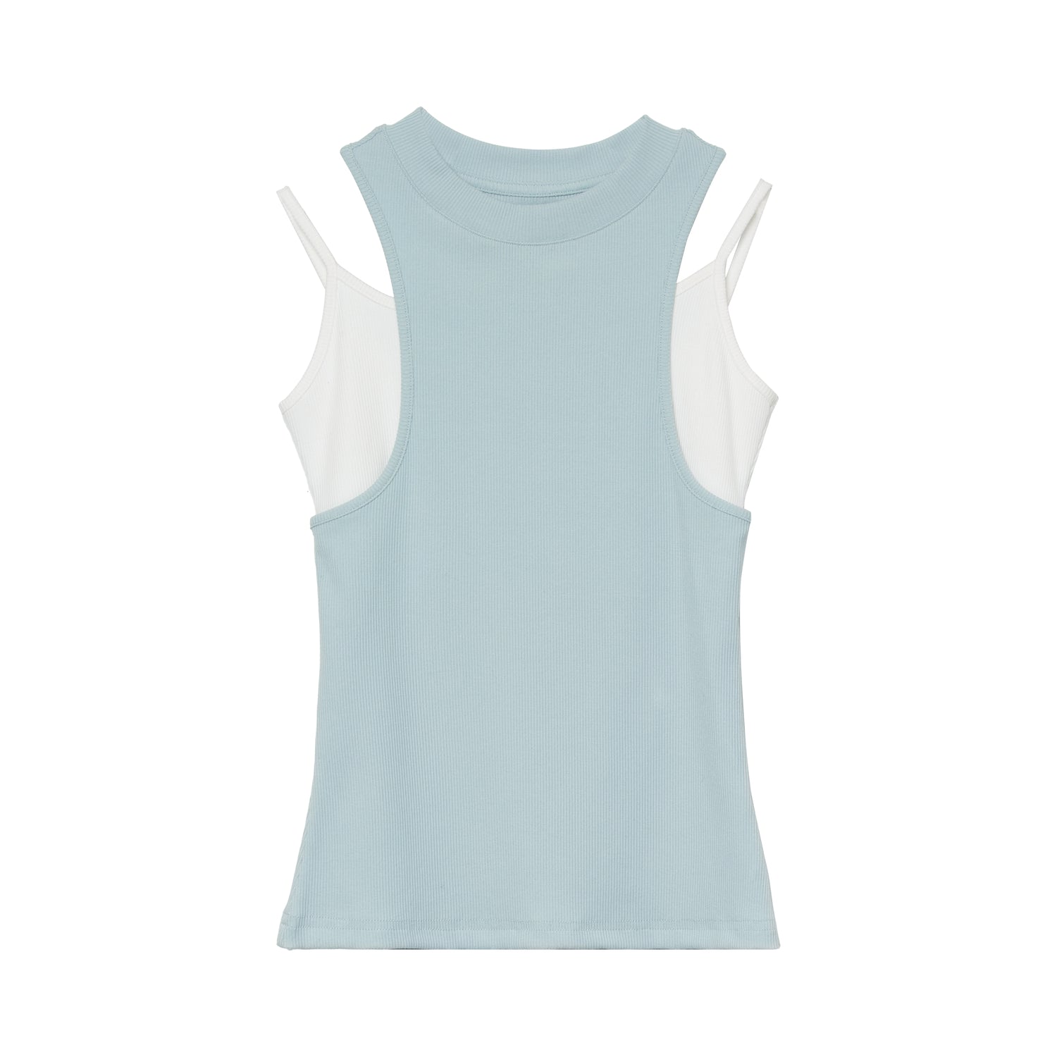 Women's Contrast Layered Look Tank Top