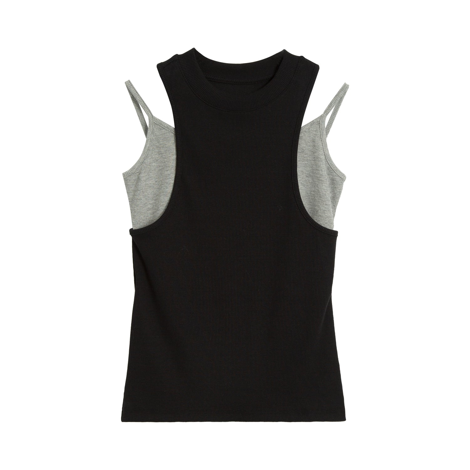 Women's Contrast Layered Look Tank Top
