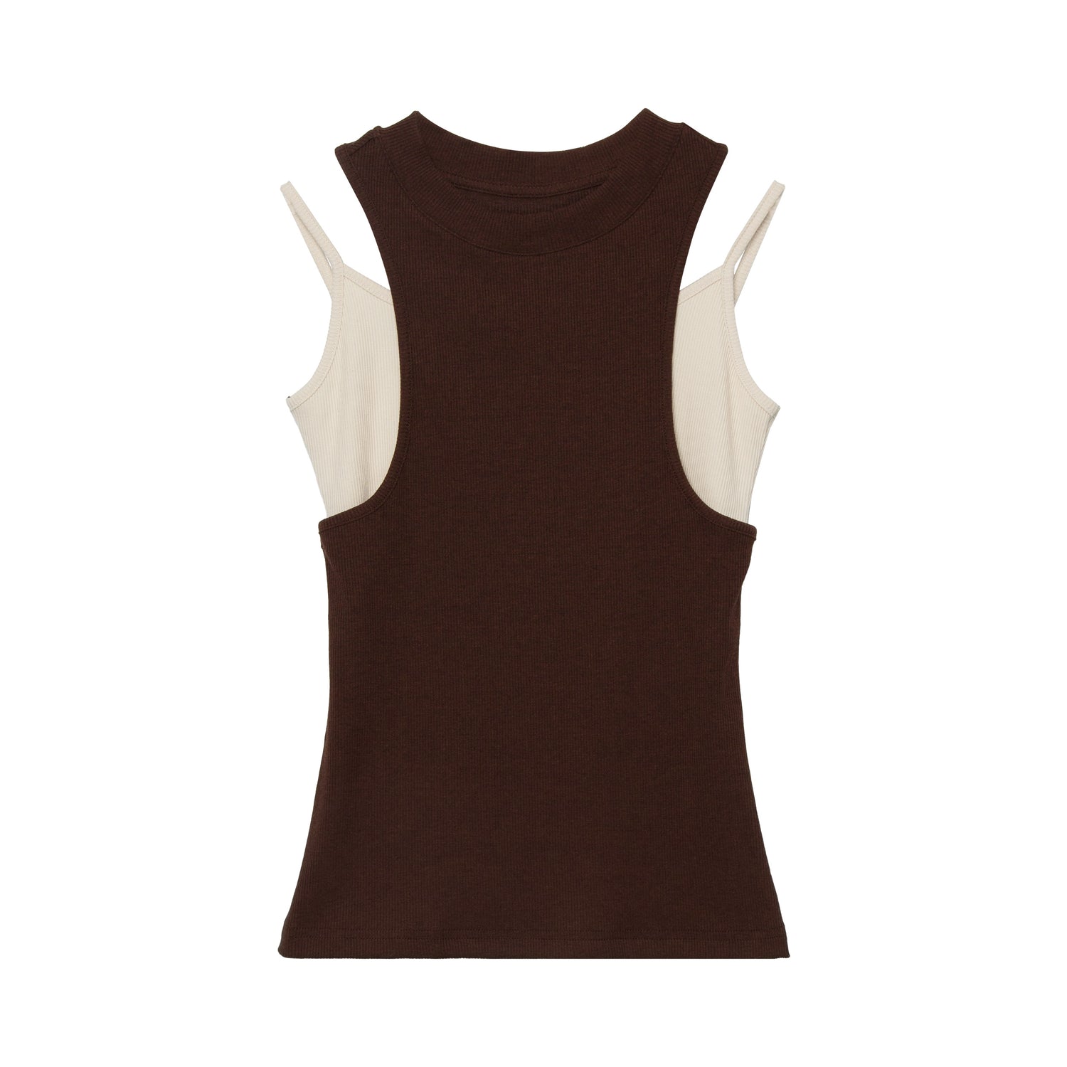 Women's Contrast Layered Look Tank Top