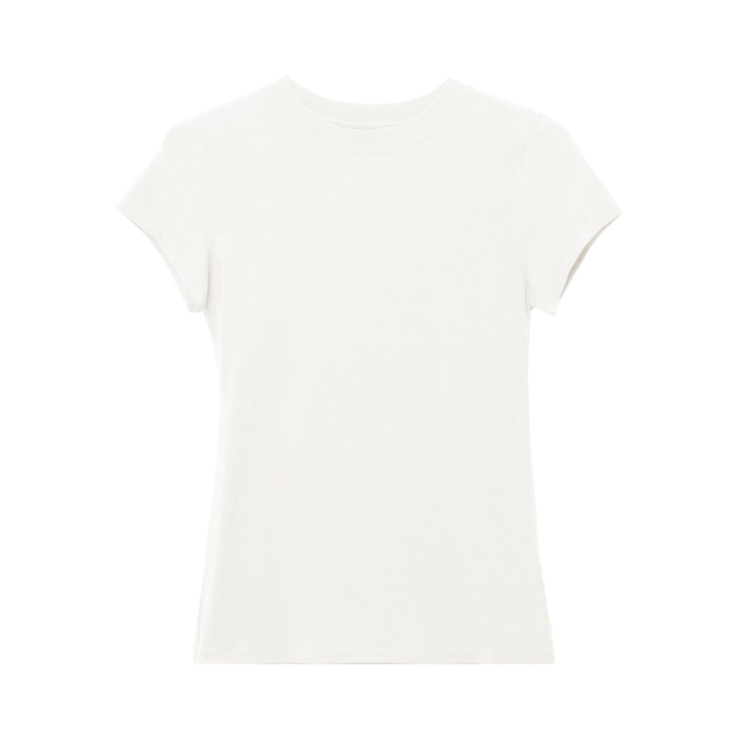 Modal Bare-Skin Crew Neck Slim Fit T-Shirt