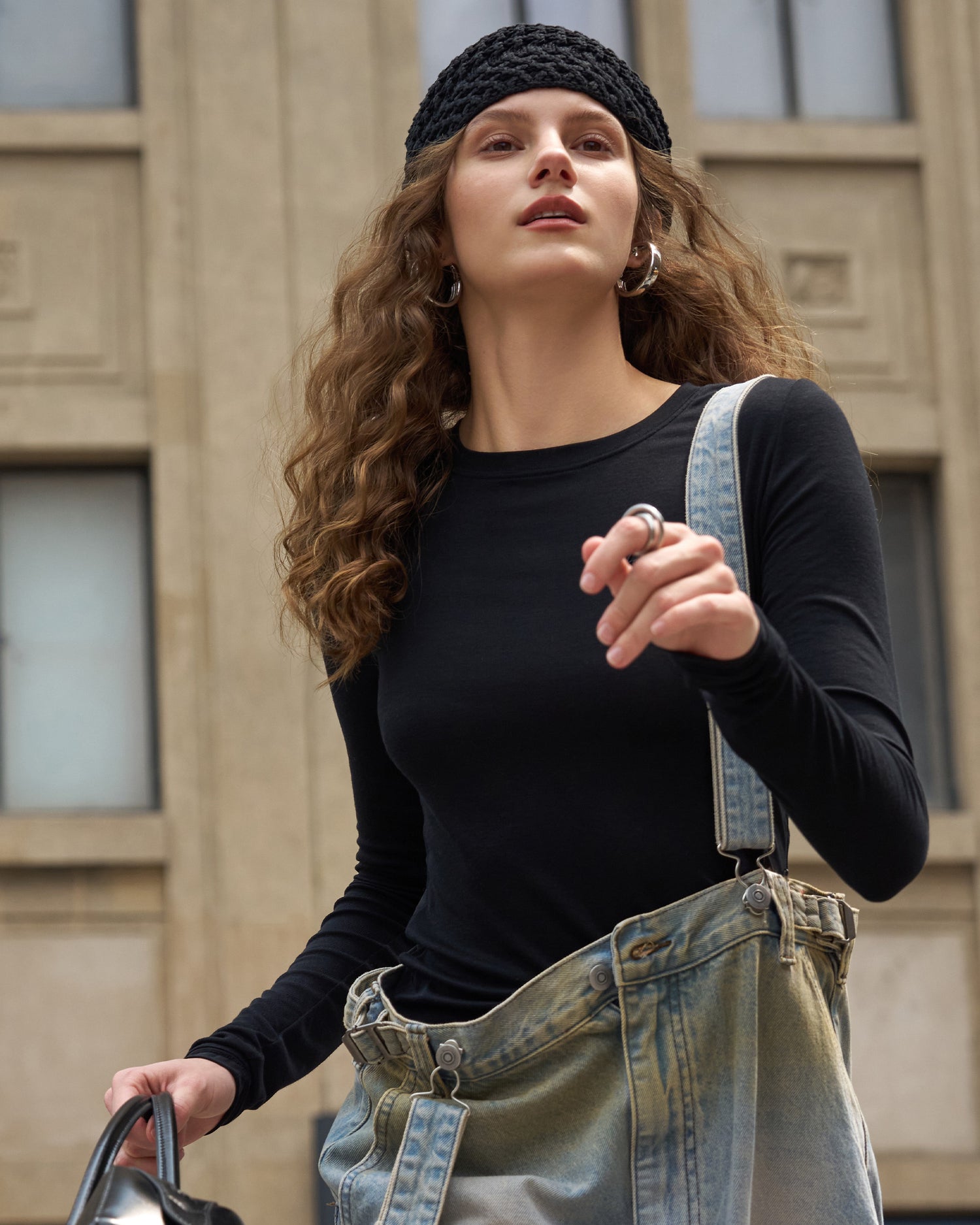 Silk Mesh Embroidered Long Sleeve Base Layer