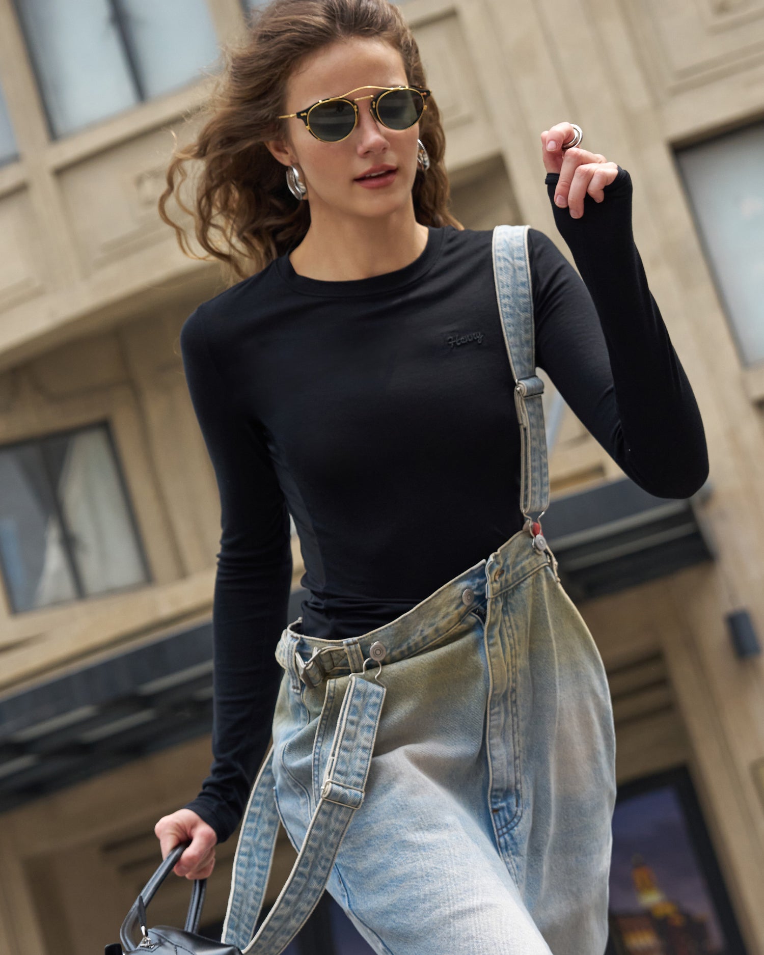 Silk Mesh Embroidered Long Sleeve Base Layer