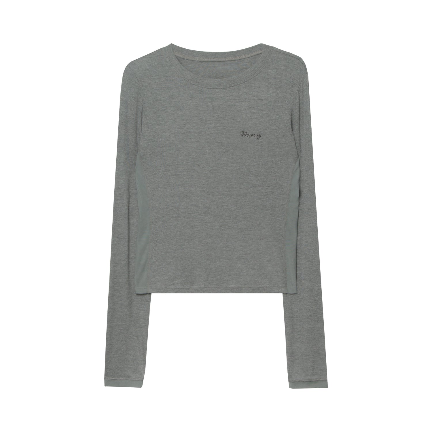 Silk Mesh Embroidered Long Sleeve Base Layer