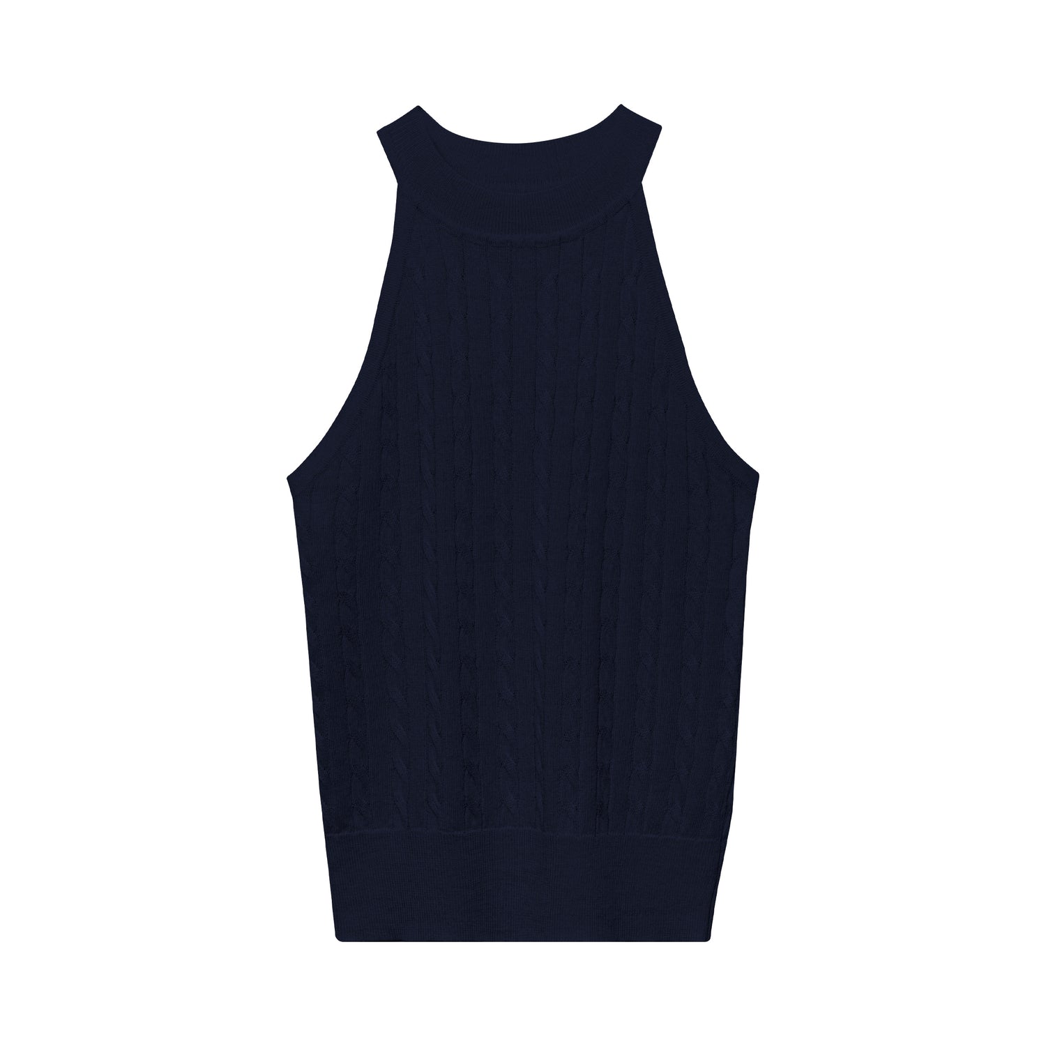 Soft halter backless sleeveless top