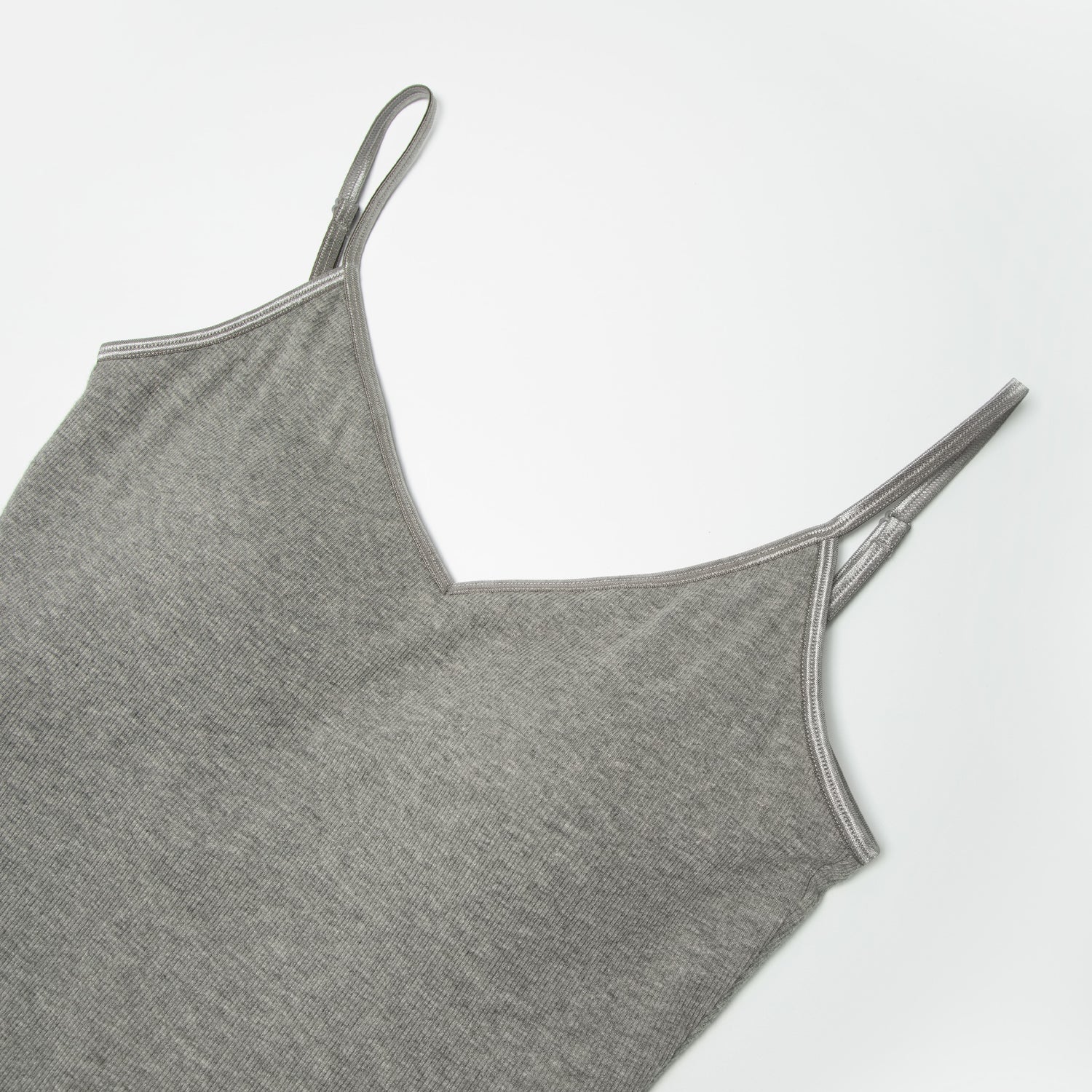 Ribbed V-Neck Backless Camisole with Bra