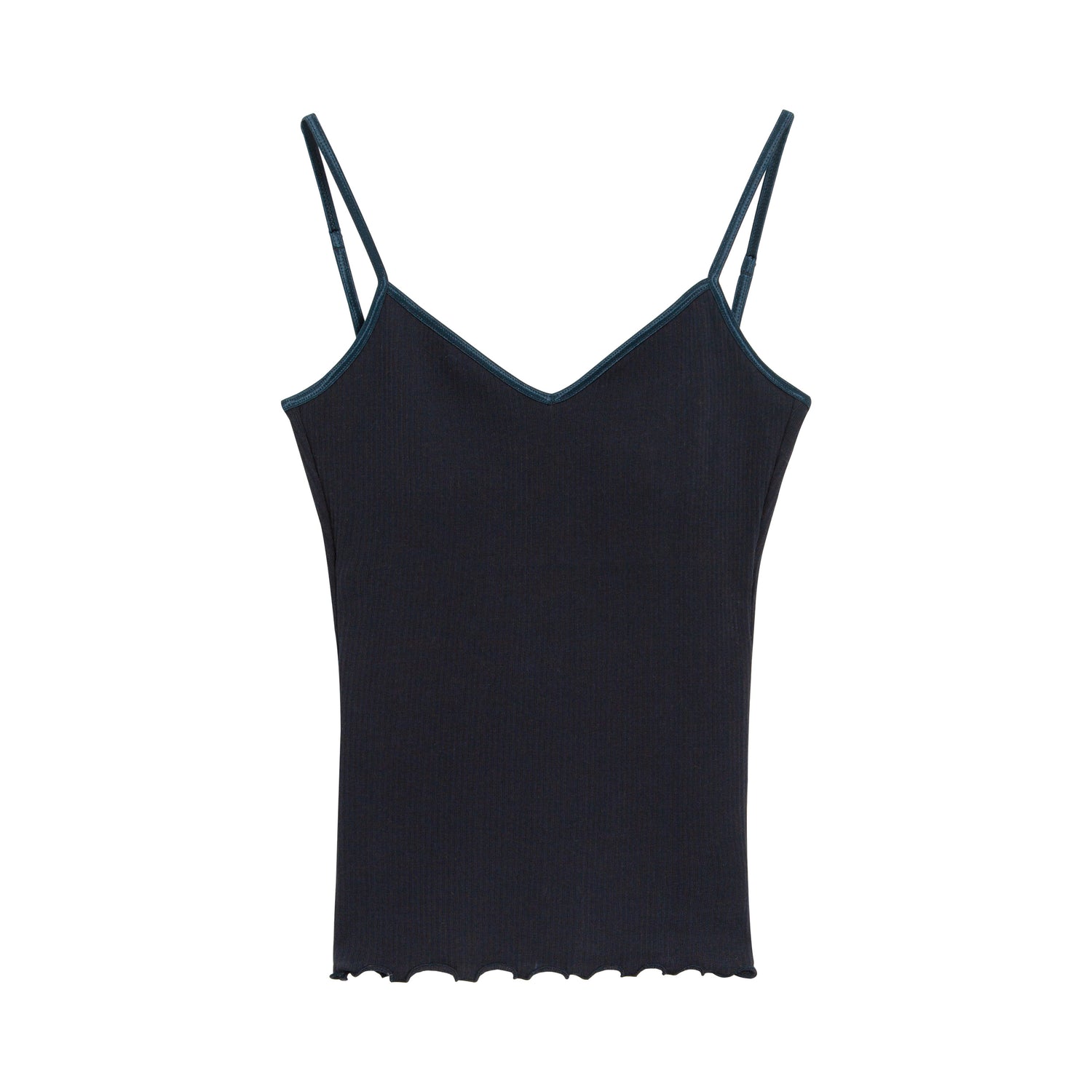 Ribbed V-Neck Backless Camisole with Bra