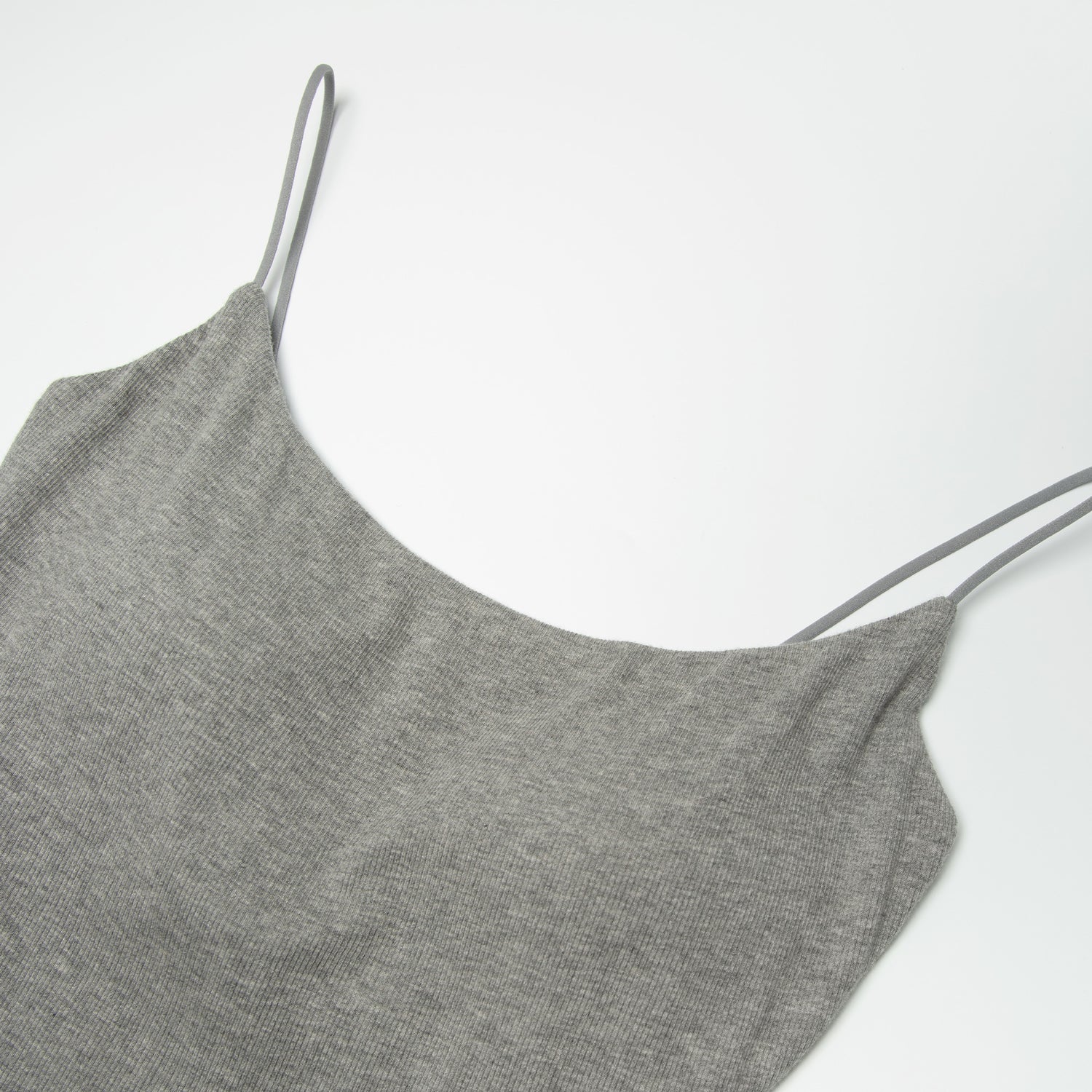 Ribbed Stretch Camisole with Built-in Bra