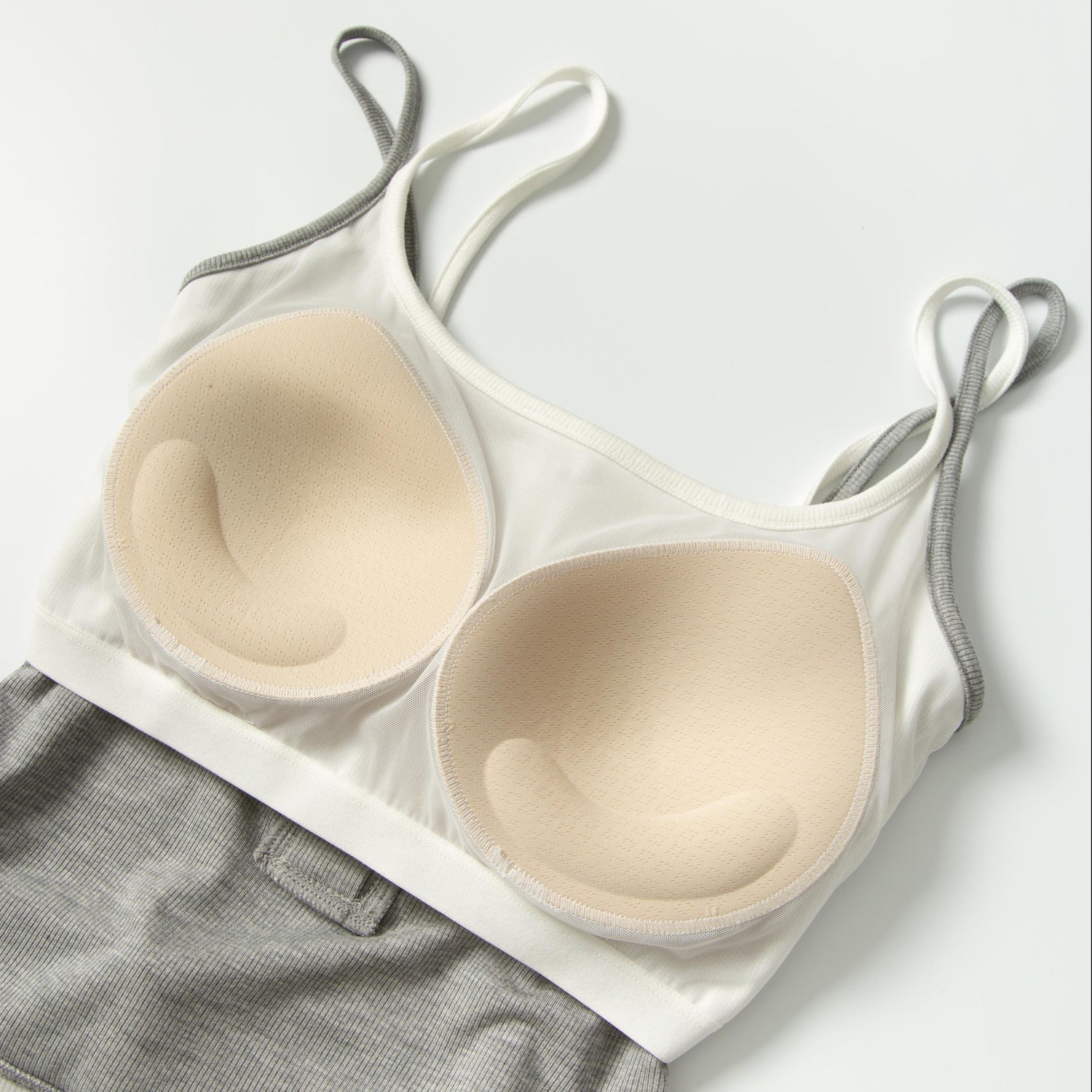 Women's Modal Colorblock Built-In Bra Cami Top