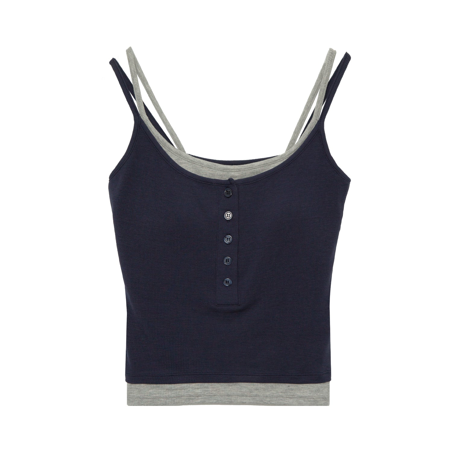 Women's Modal Colorblock Built-In Bra Cami Top