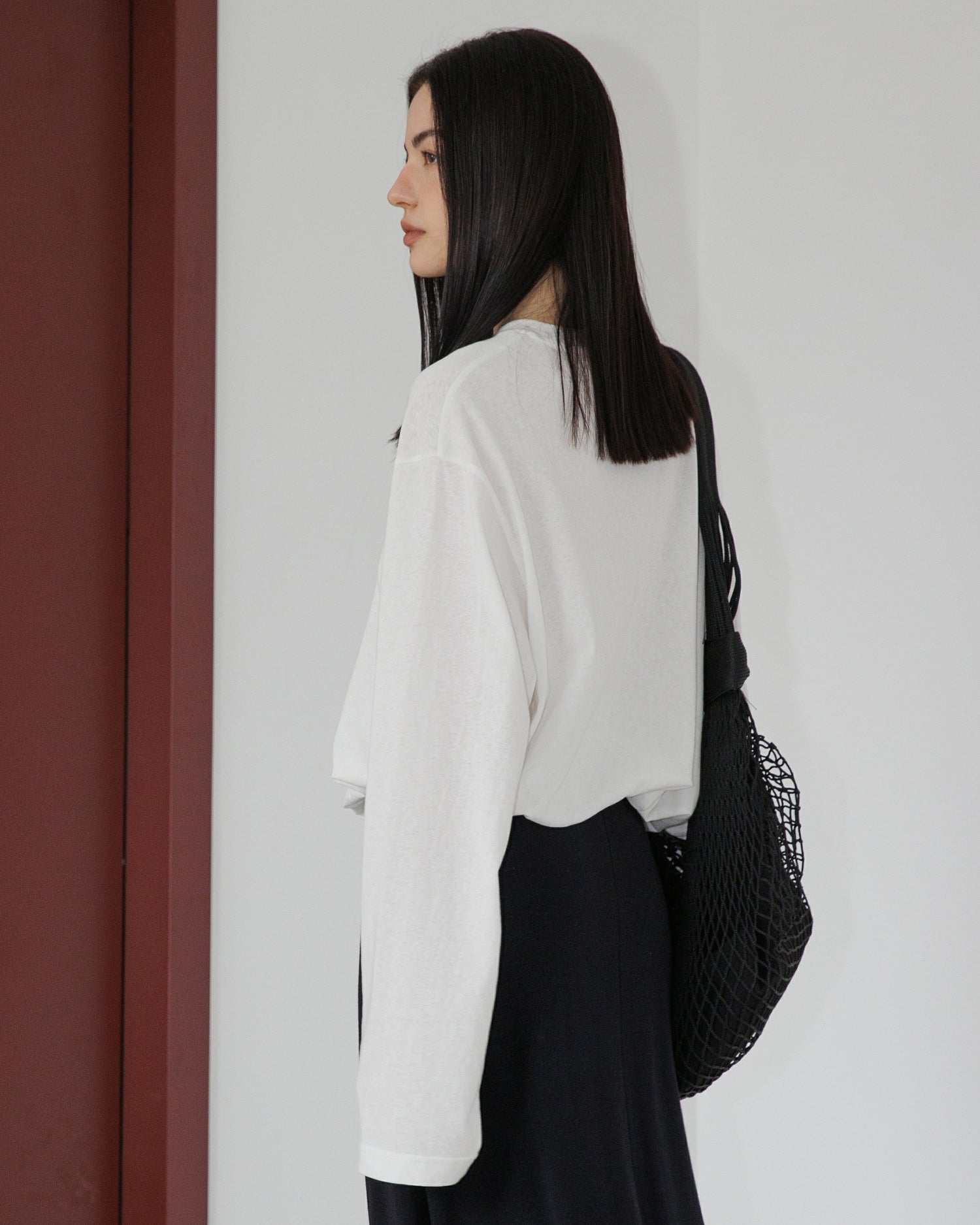 Women's Oversized Long Sleeve Top with Relaxed Fit