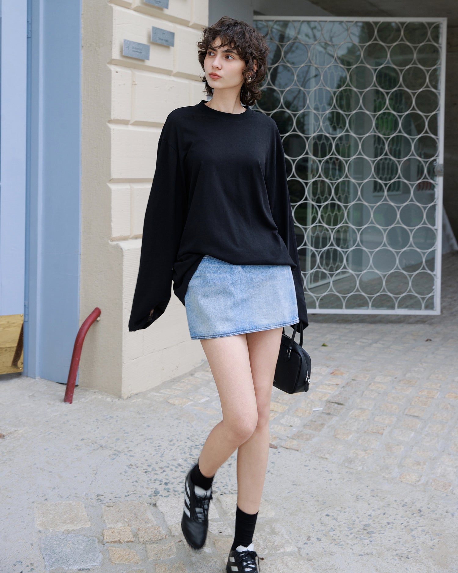 Women's Oversized Long Sleeve Top with Relaxed Fit