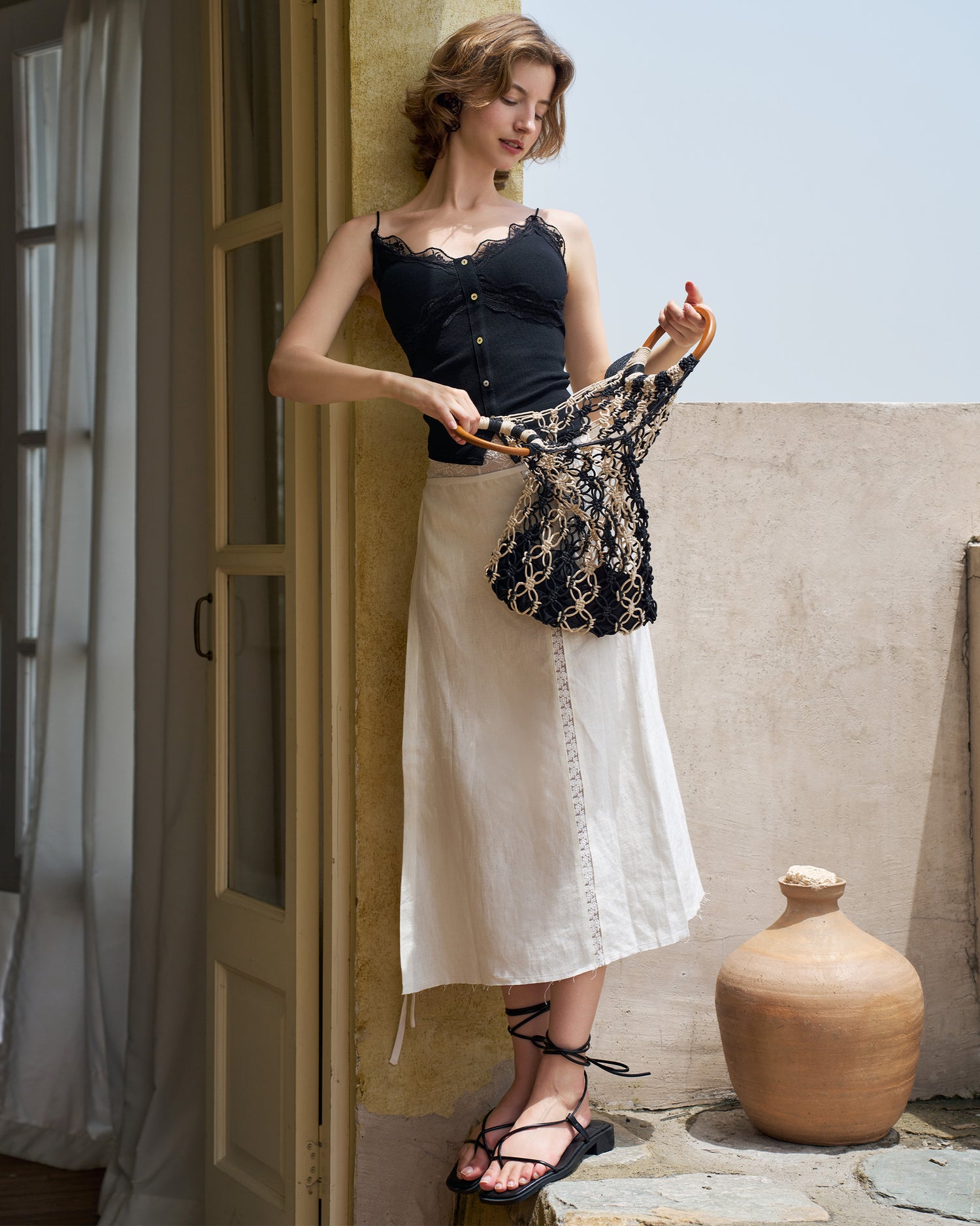 Women’s Lace Camisole with Built-in Bra Pad