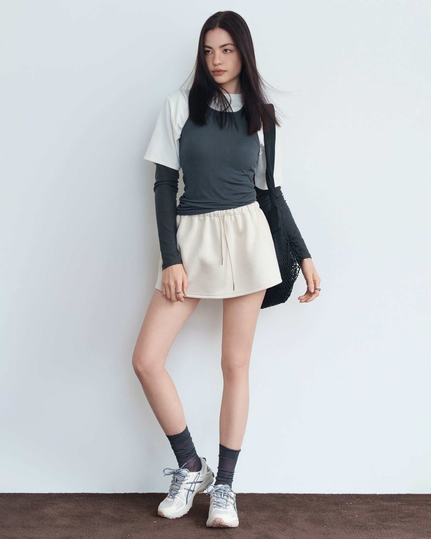 Women's Elastic High-Waisted Active Skirt