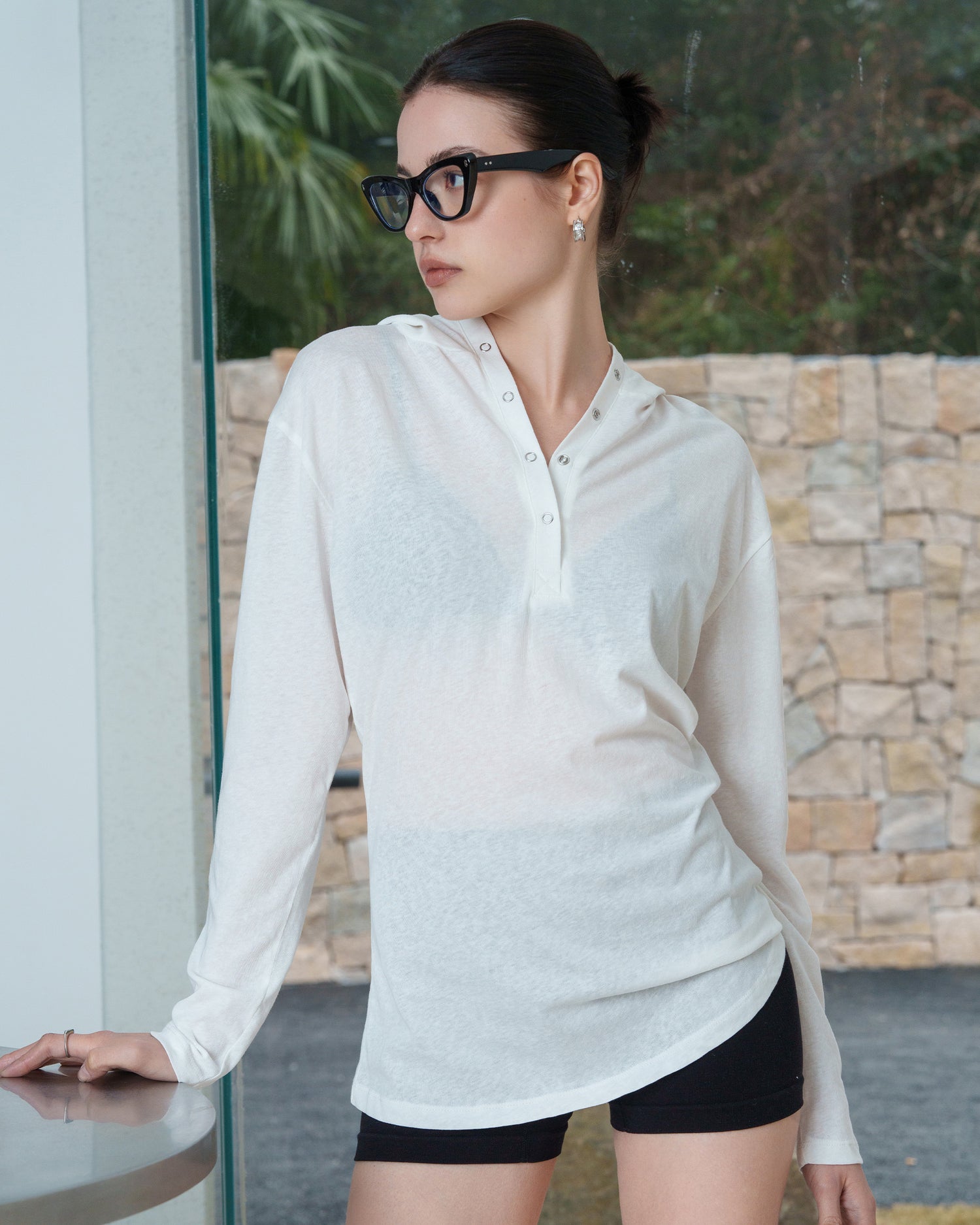 Women's Lightweight Linen Hoodie