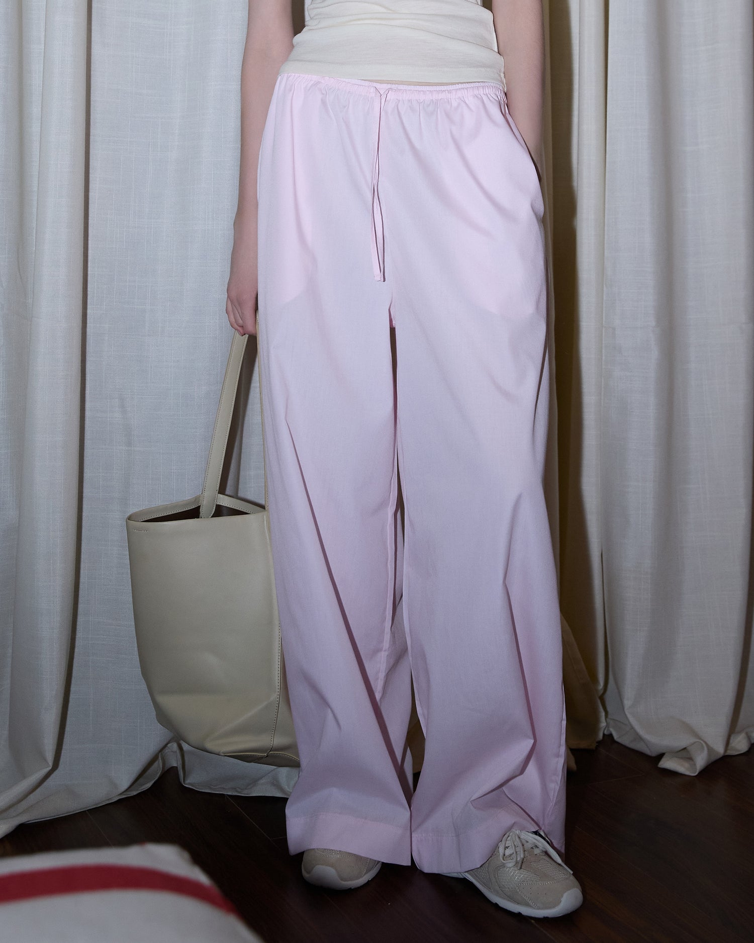 Women's Lightweight Striped Wide-Leg Pants