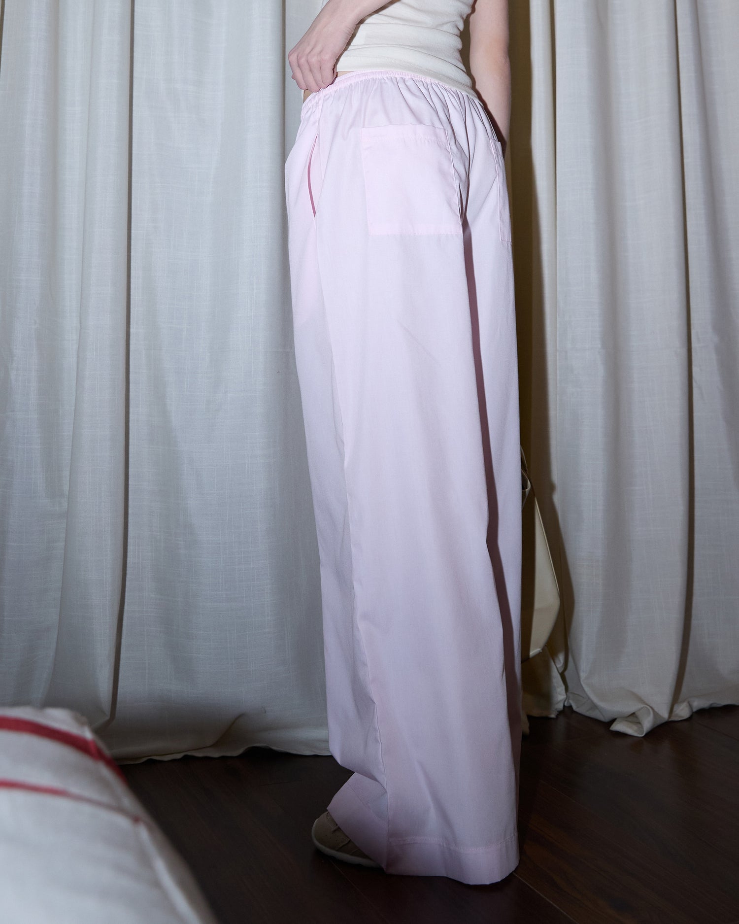 Women's Lightweight Striped Wide-Leg Pants